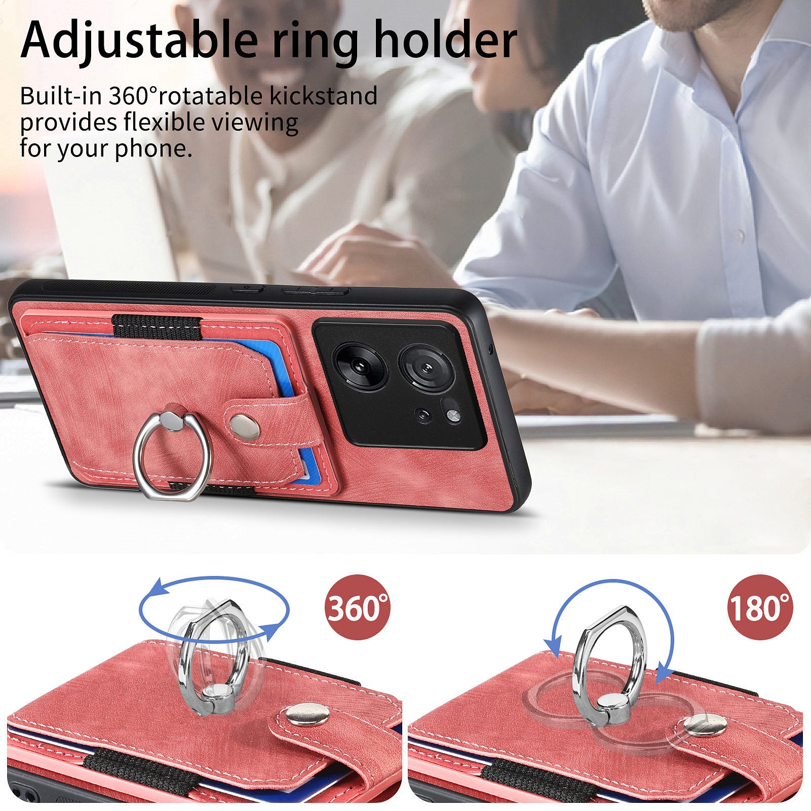 D2 For Xiaomi 13T Pro / 13T / Redmi K60 Ultra Ring Holder Kickstand Phone Cover Shockproof Phone Case