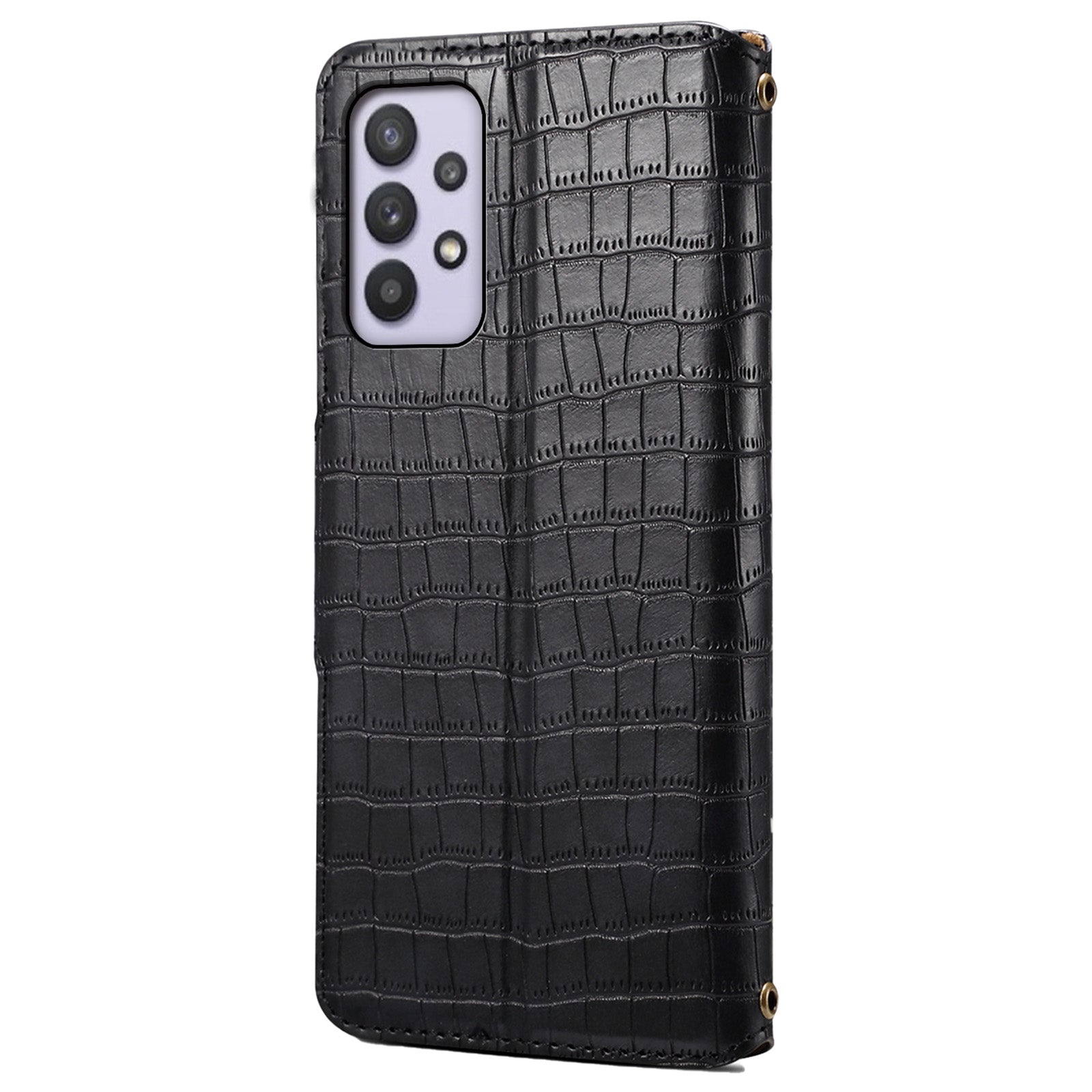 For Samsung Galaxy A32 5G / M32 5G Wallet Phone Case with Stand Crocodile Texture Leather Cover