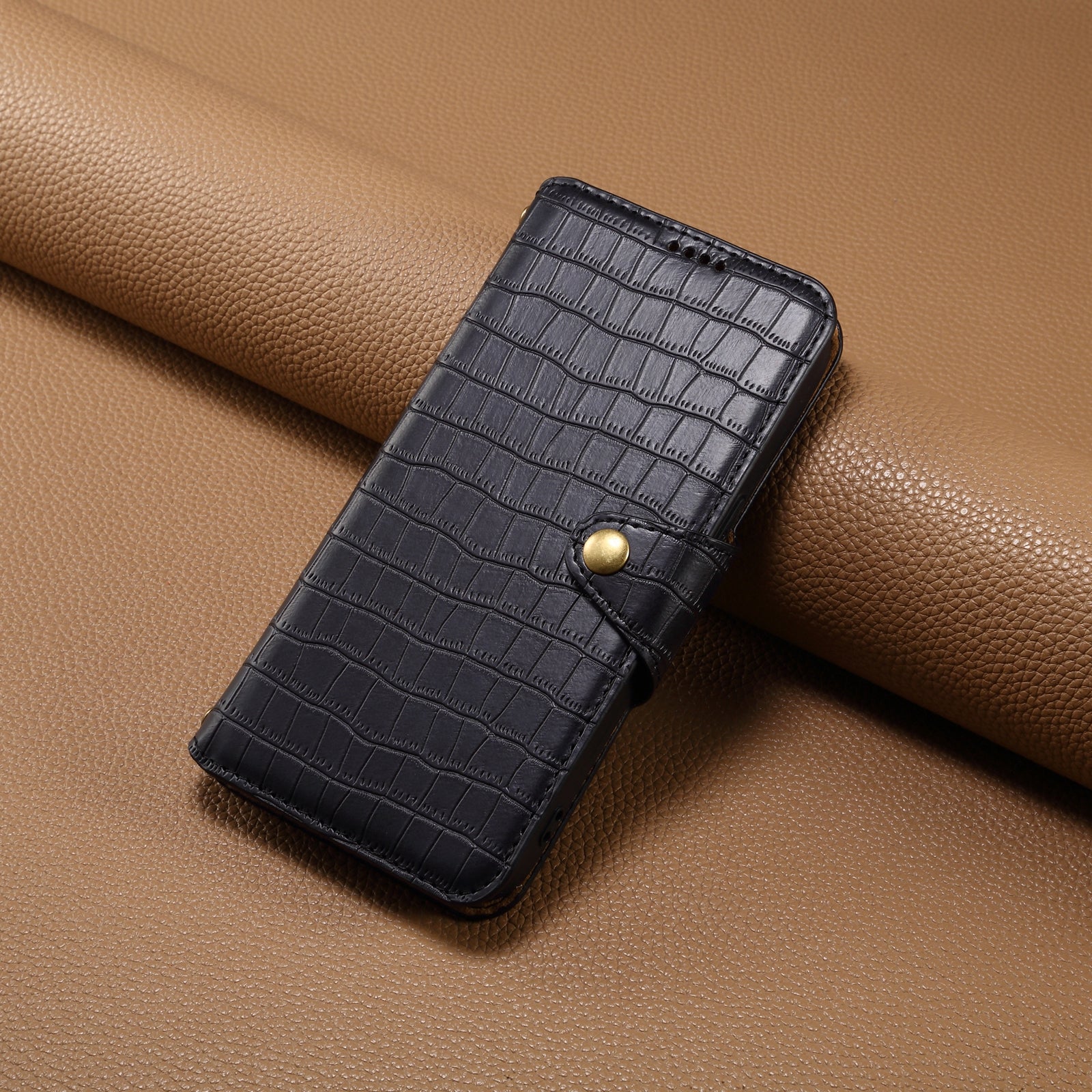 For Samsung Galaxy A34 5G Case Crocodile Texture Leather Stand Folio Smartphone Cover