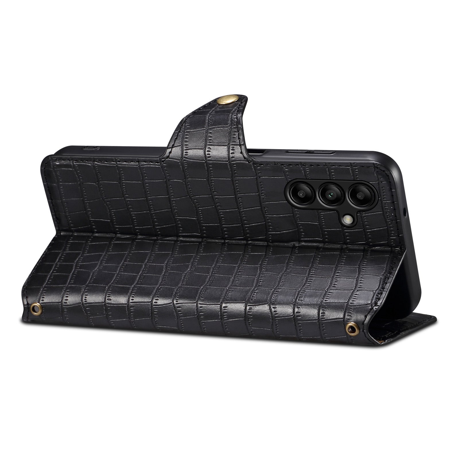 For Samsung Galaxy A05s 4G Wallet Phone Case Crocodile Texture Leather Folio Flip Cover