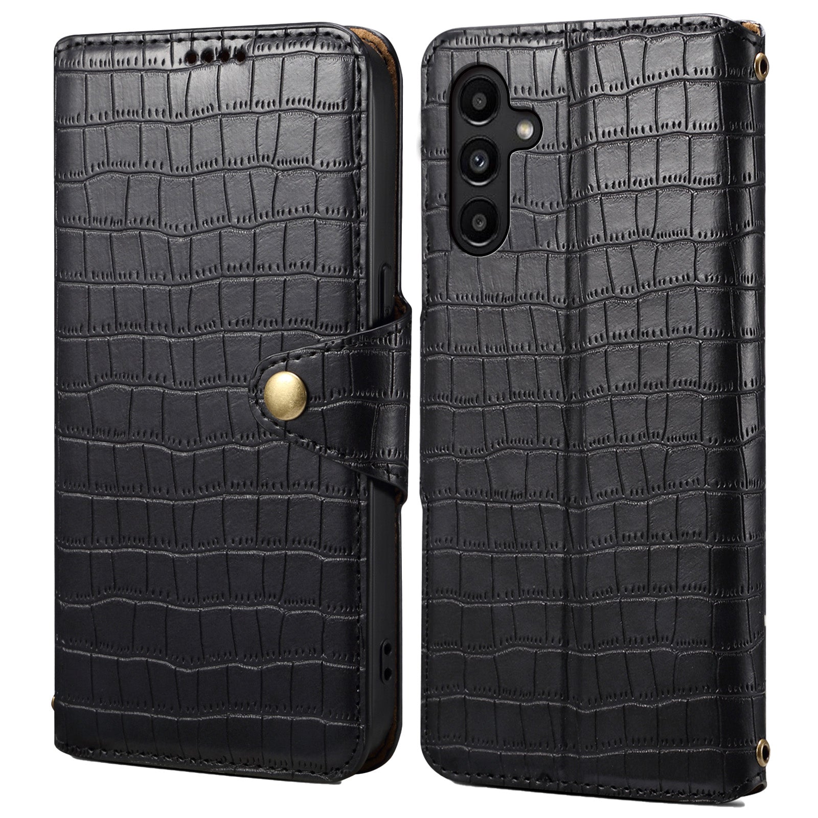 For Samsung Galaxy A14 5G / 4G Leather Case Crocodile Texture Flip Wallet Phone Cover