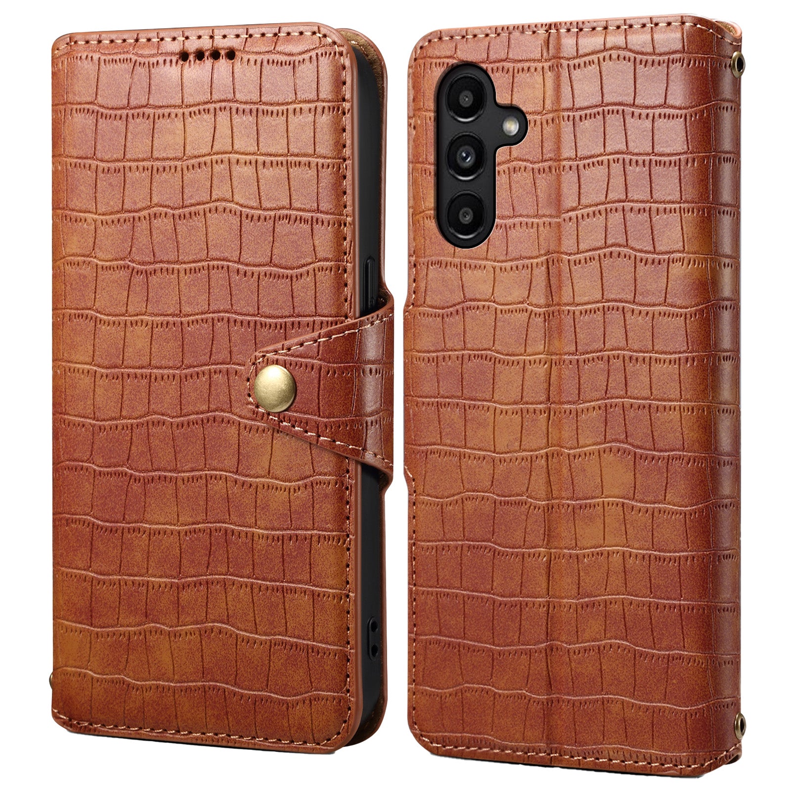 For Samsung Galaxy A14 5G / 4G Leather Case Crocodile Texture Flip Wallet Phone Cover