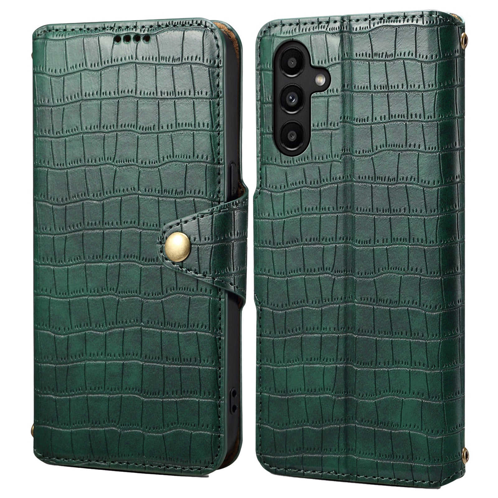 For Samsung Galaxy A14 5G / 4G Leather Case Crocodile Texture Flip Wallet Phone Cover