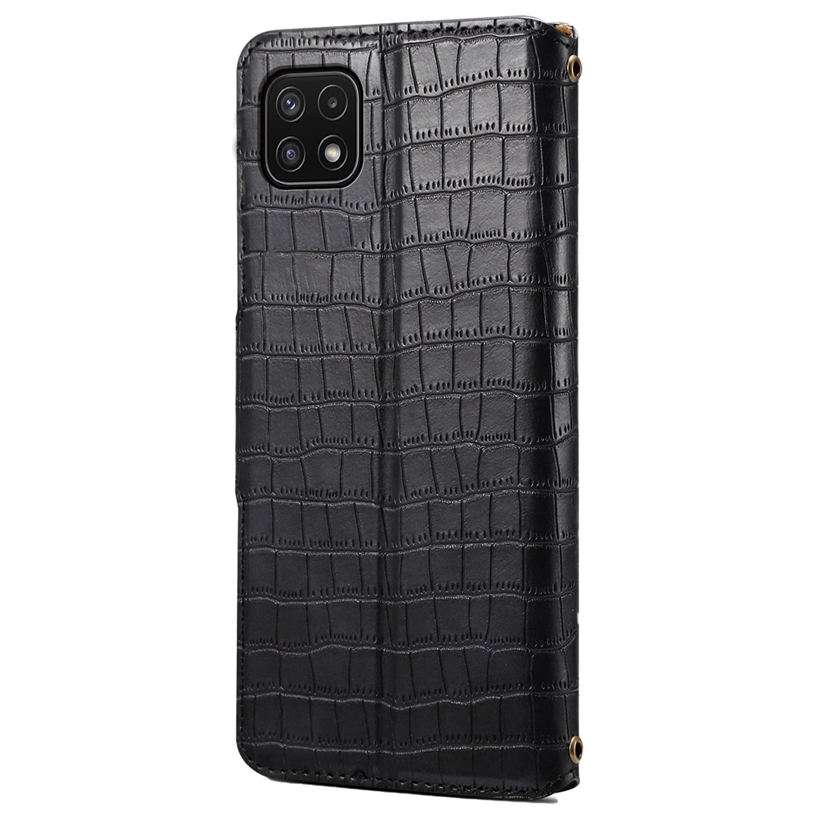 For Samsung Galaxy A22 5G (EU Version) Case Crocodile Texture Wallet Leather Phone Cover