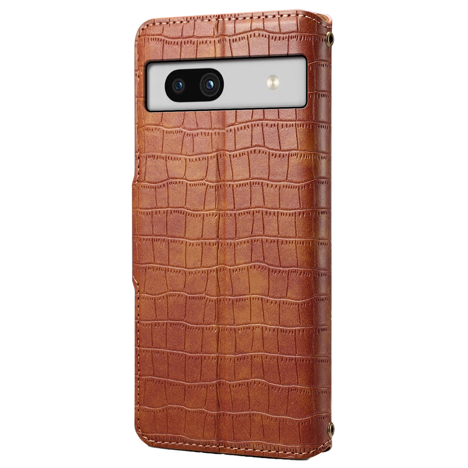 For Google Pixel 7a Case PU Leather Magnetic Clasp Stand Wallet Phone Cover