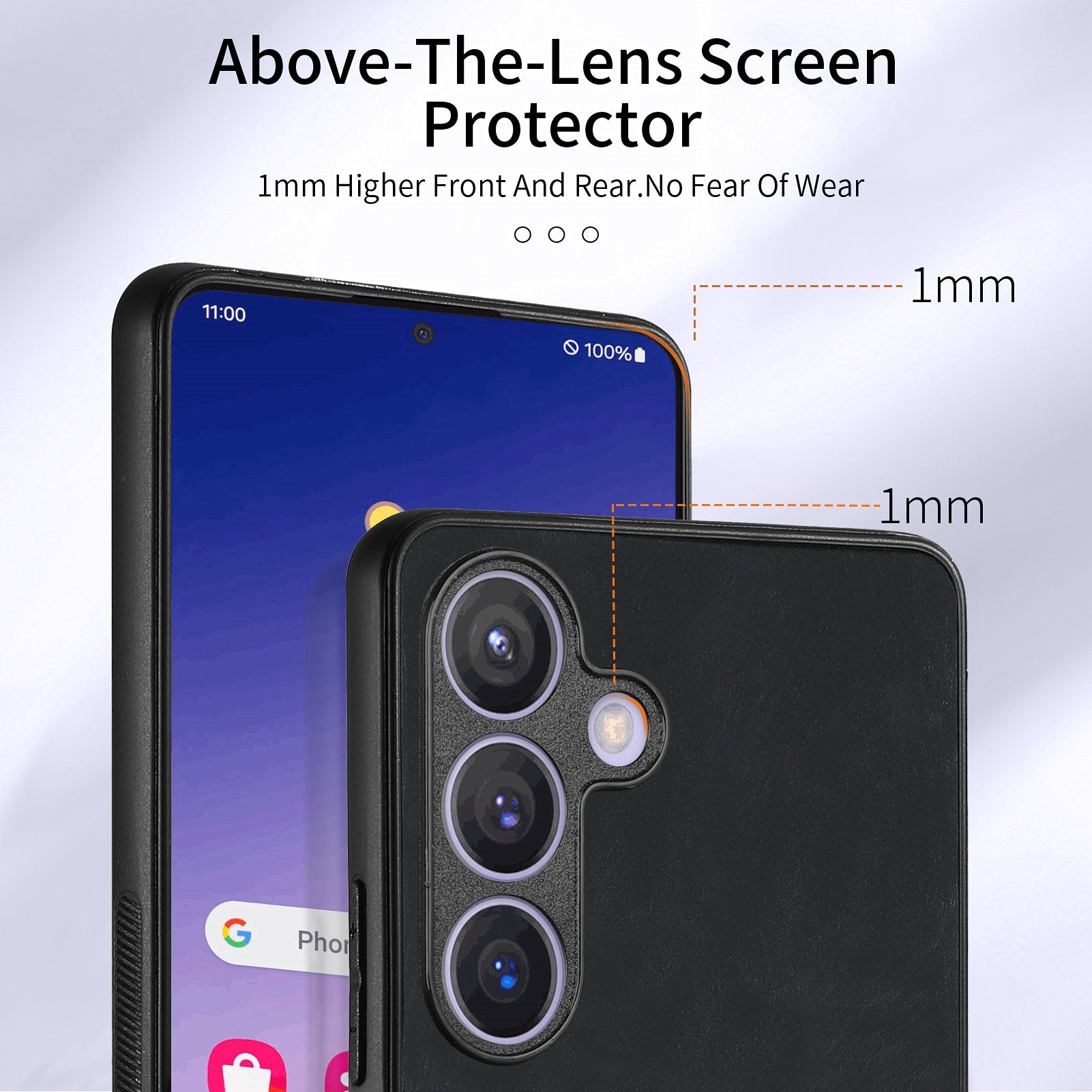 D2 For Samsung Galaxy S24+ Dustproof Phone Case Card Holder Ring Kickstand Protection Cover