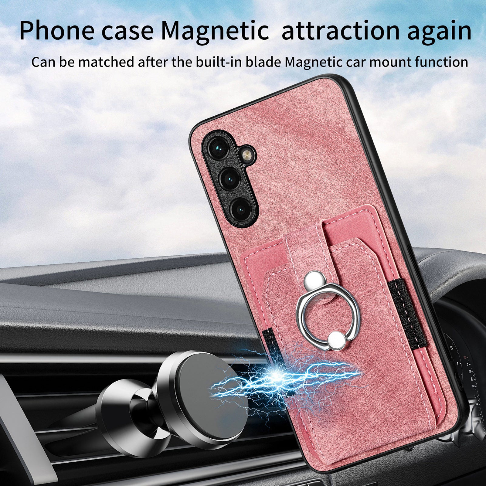 D2 For Samsung Galaxy A35 5G Case Vintage PU Leather+TPU Phone Cover with Ring Kickstand