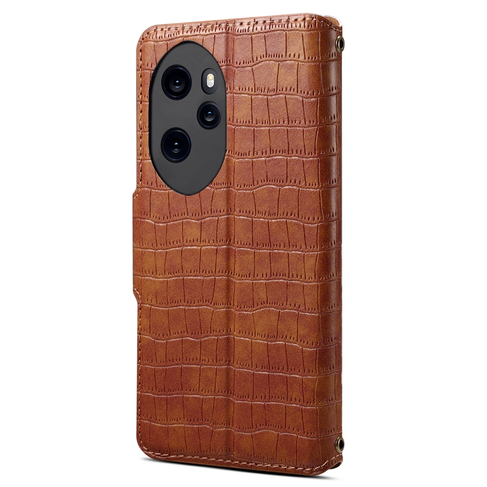 For Honor 100 Pro 5G Leather Case Crocodile Texture Wallet Card Slots Phone Cover