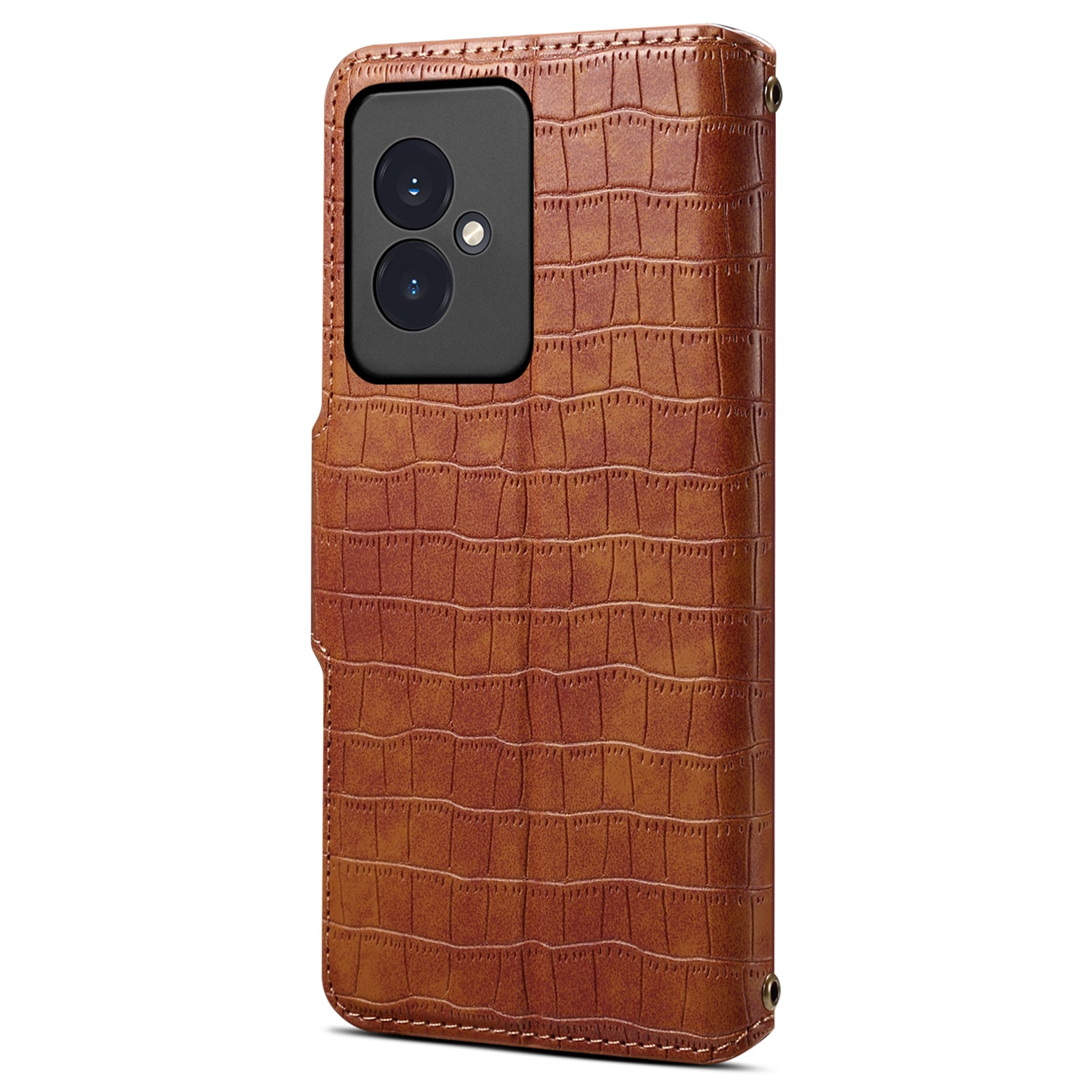 For Honor 100 5G Case Crocodile Texture Leather Magnetic Folio Flip Phone Cover