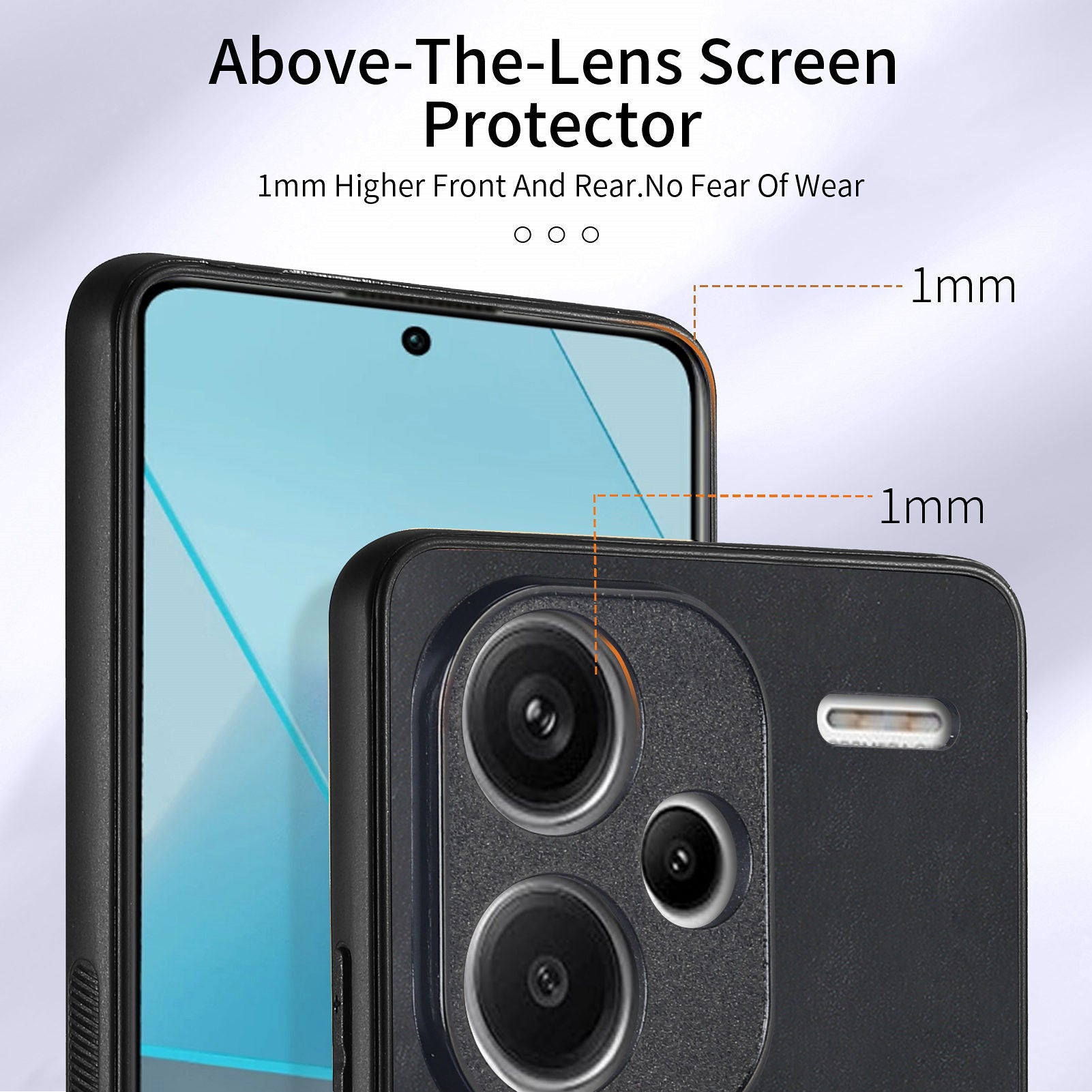 D2 For Xiaomi Redmi Note 13 Pro+ 5G Ring Phone Protective Cover Phone Card Holder Kickstand