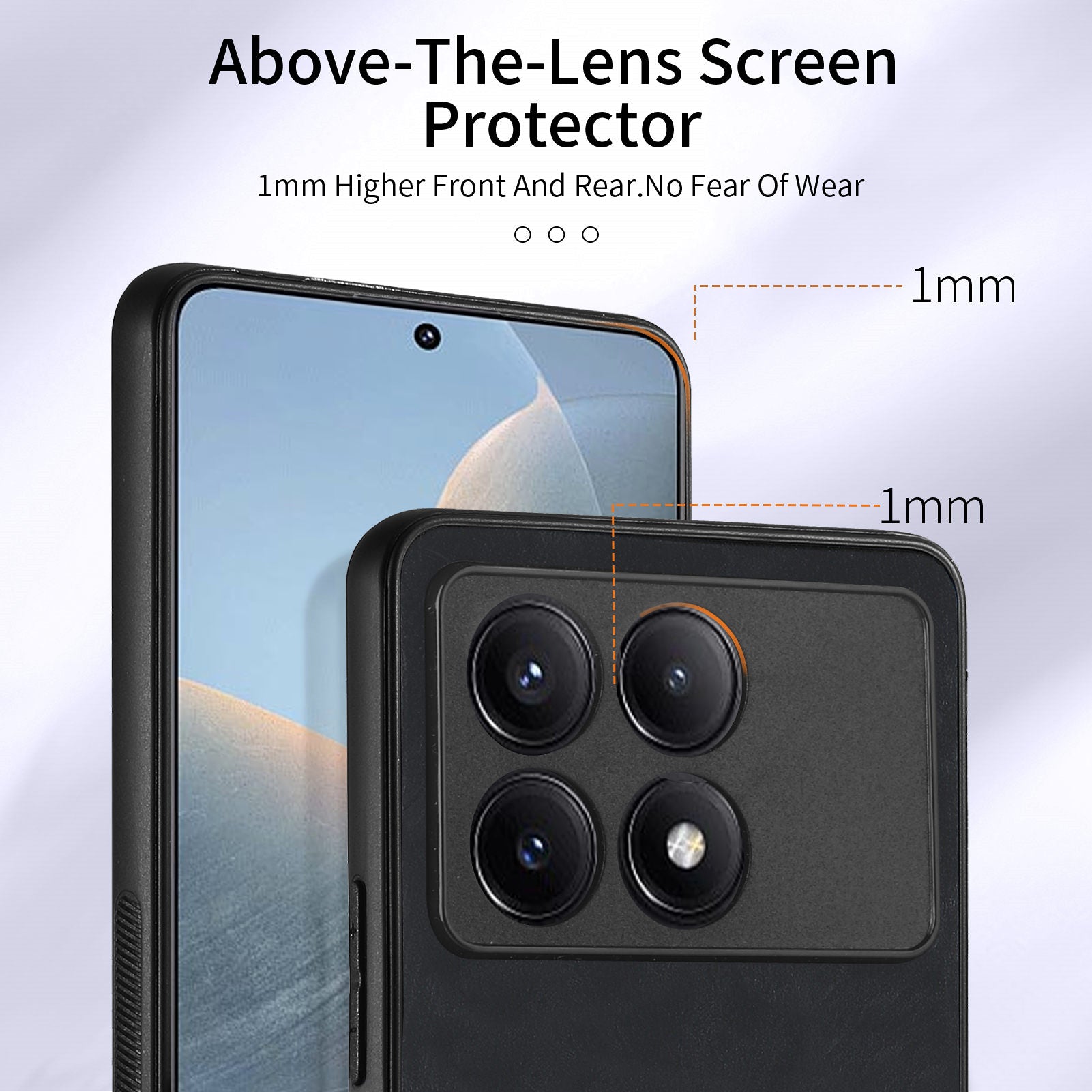 D2 For Xiaomi Redmi K70E 5G / Poco X6 Pro 5G Ring Holder Phone Case PU Leather+TPU Card Holder Phone Cover
