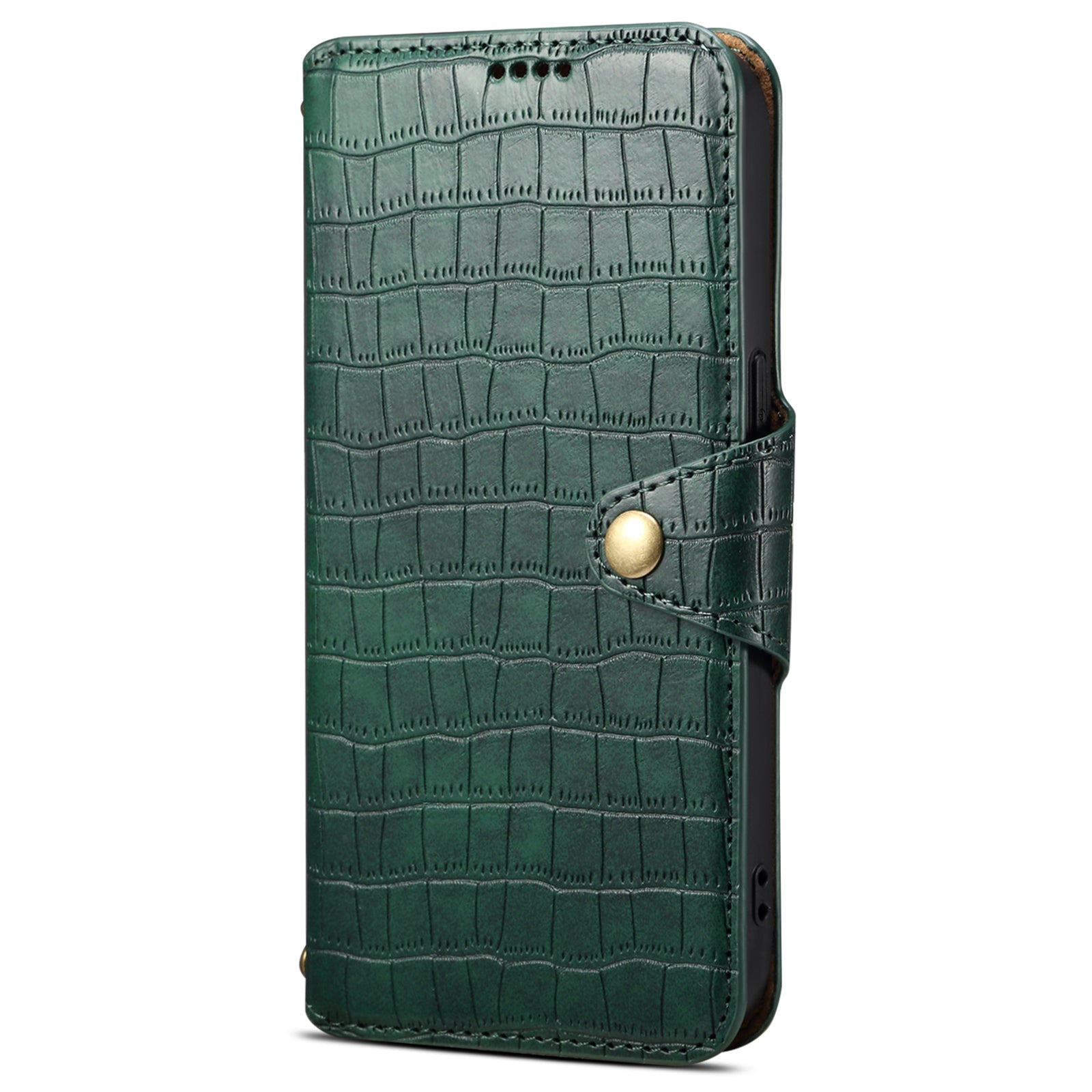 Leather Case for iPhone 13 Pro Drop Protection Crocodile Texture Wallet Phone Cover