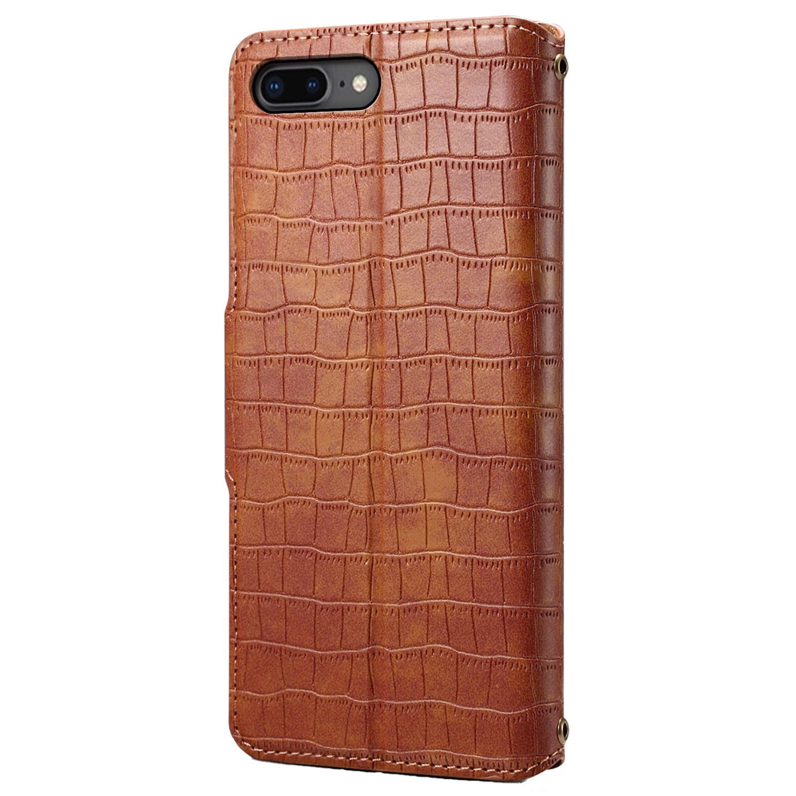 For iPhone 7 Plus / 8 Plus Case Crocodile Texture Leather Wallet Flip Phone Cover