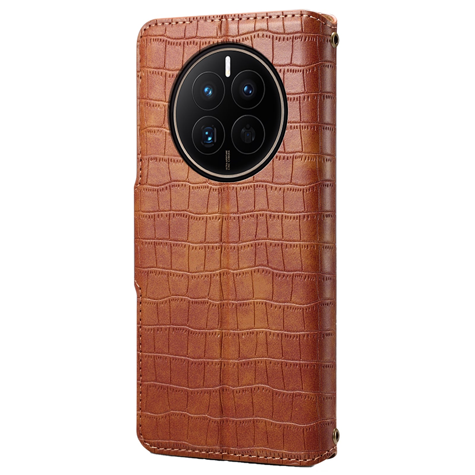 For Huawei Mate 50 4G Wallet Case Crocodile Texture Leather+TPU Phone Cover