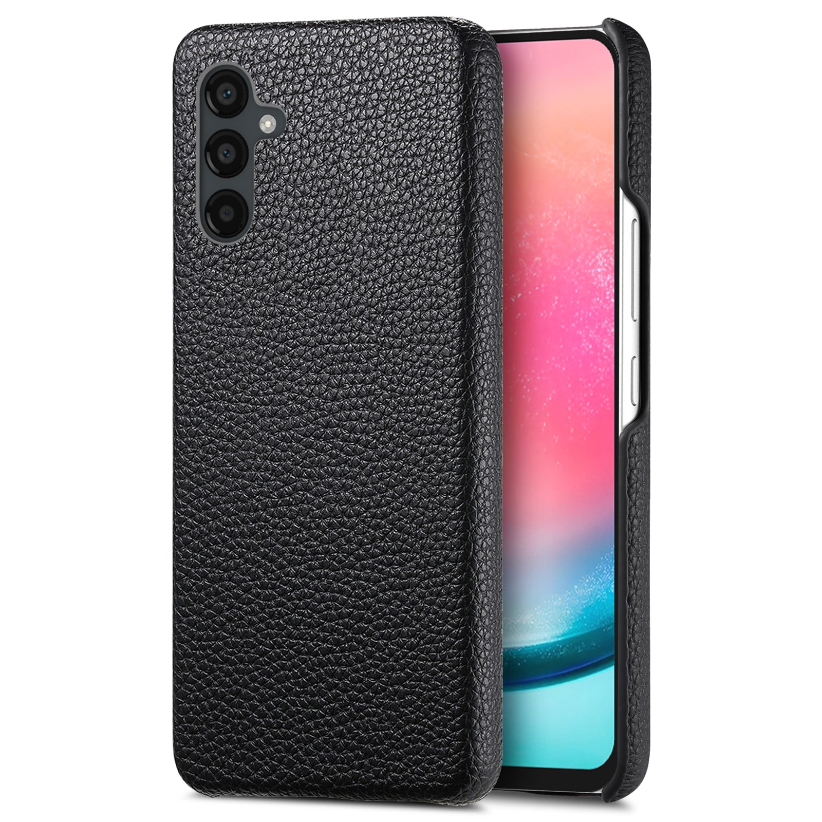 Y1 For Samsung Galaxy A24 4G (162.1 x 77.6 x 8.3mm) Case Litchi Grain PU Leather Coated PC Back Cover