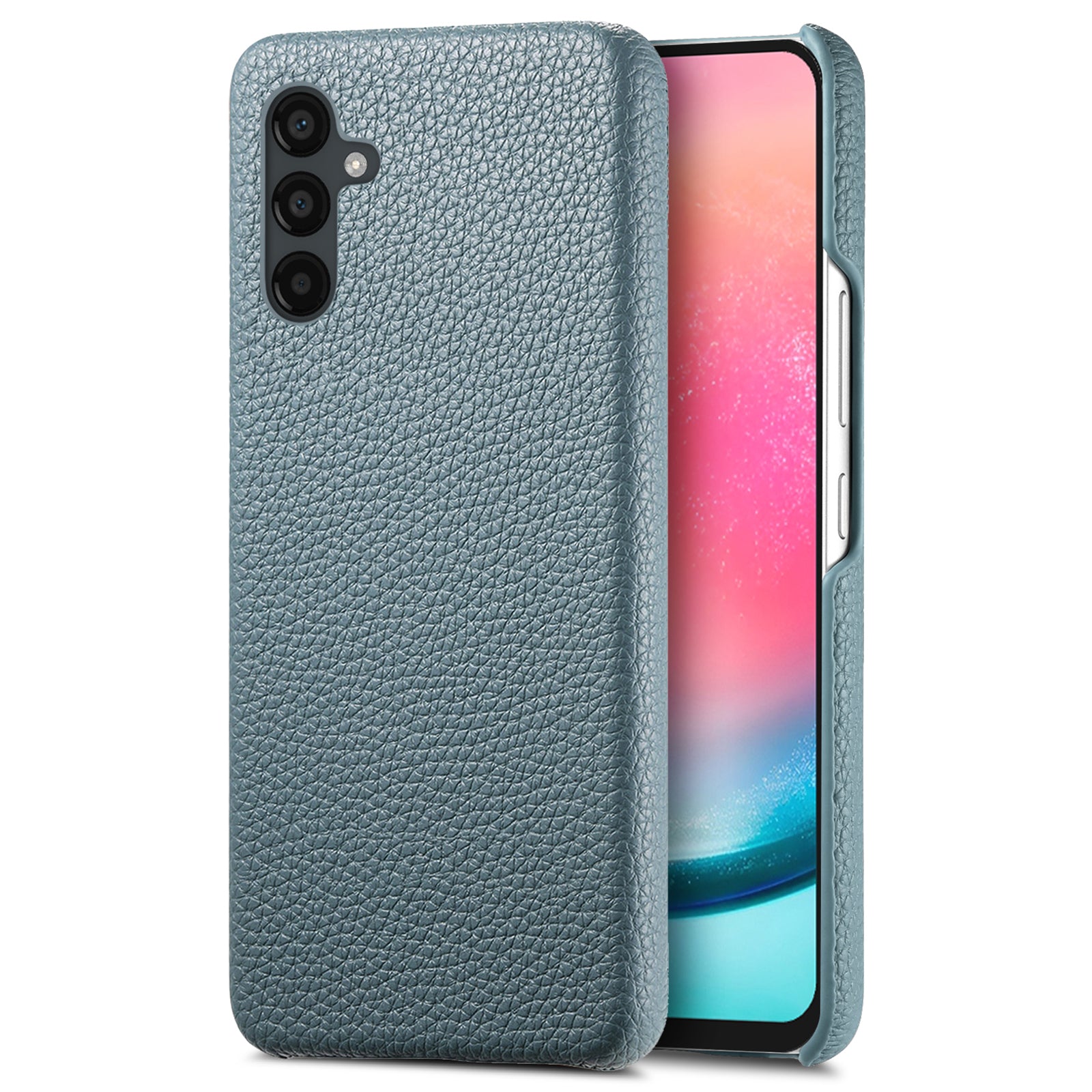 Y1 For Samsung Galaxy A24 4G (162.1 x 77.6 x 8.3mm) Case Litchi Grain PU Leather Coated PC Back Cover