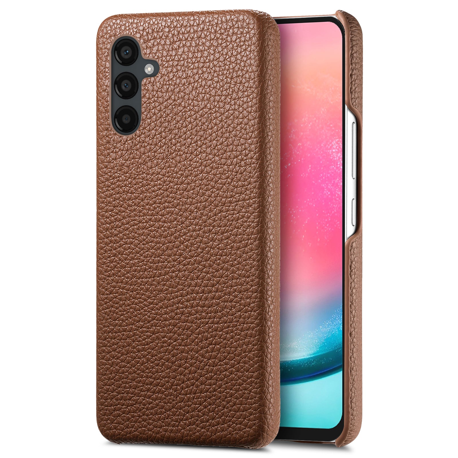Y1 For Samsung Galaxy A24 4G (162.1 x 77.6 x 8.3mm) Case Litchi Grain PU Leather Coated PC Back Cover