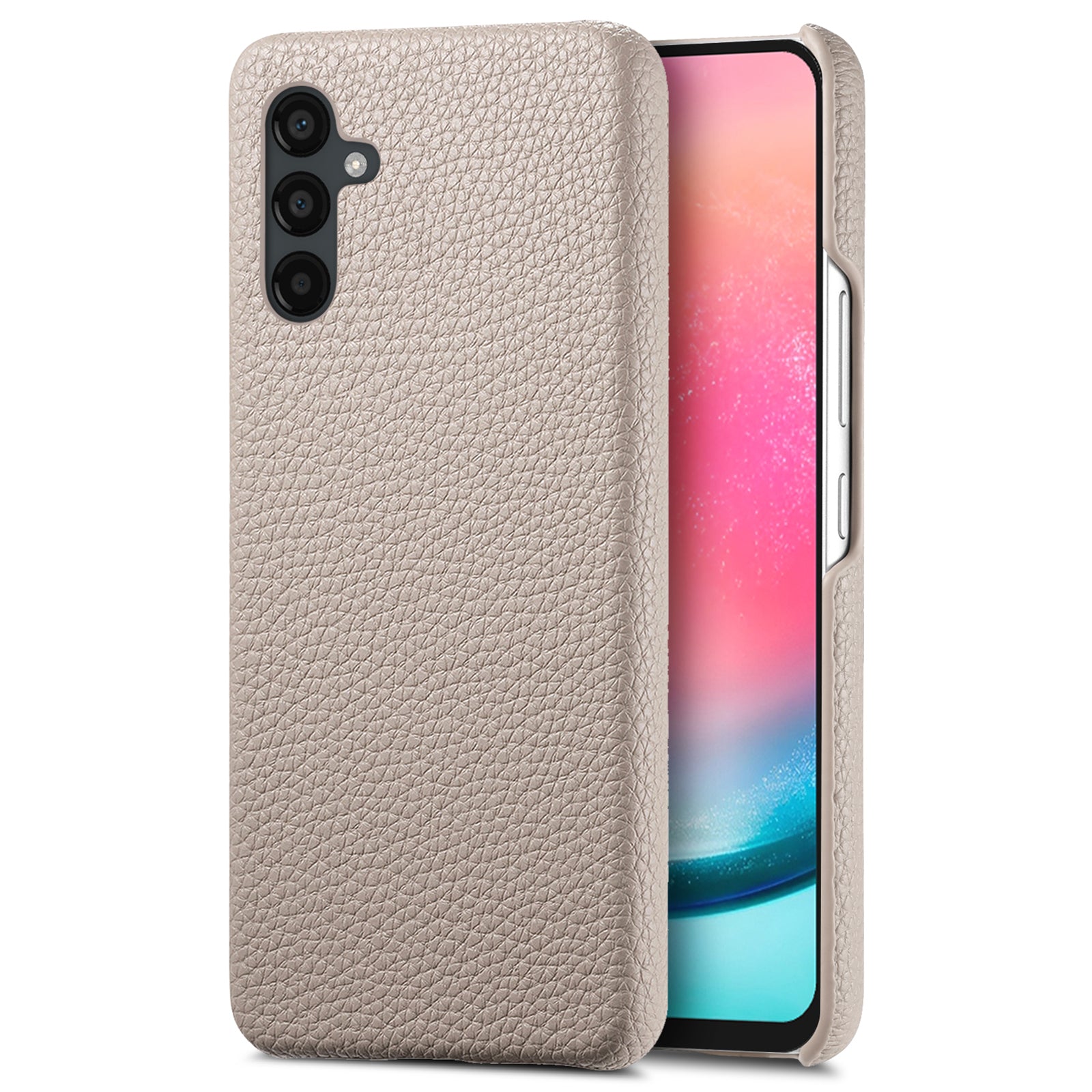 Y1 For Samsung Galaxy A24 4G (162.1 x 77.6 x 8.3mm) Case Litchi Grain PU Leather Coated PC Back Cover