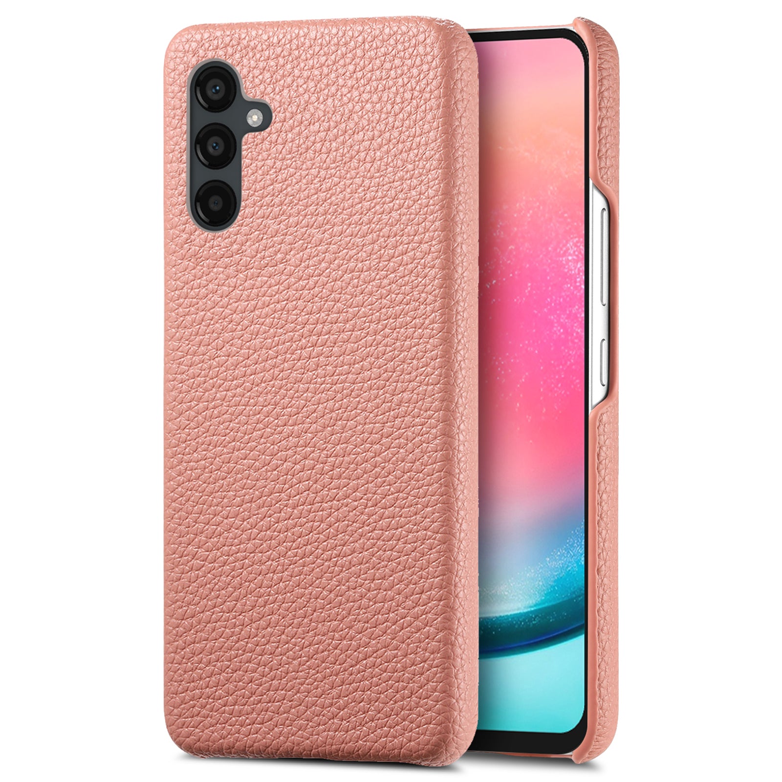 Y1 For Samsung Galaxy A24 4G (162.1 x 77.6 x 8.3mm) Case Litchi Grain PU Leather Coated PC Back Cover