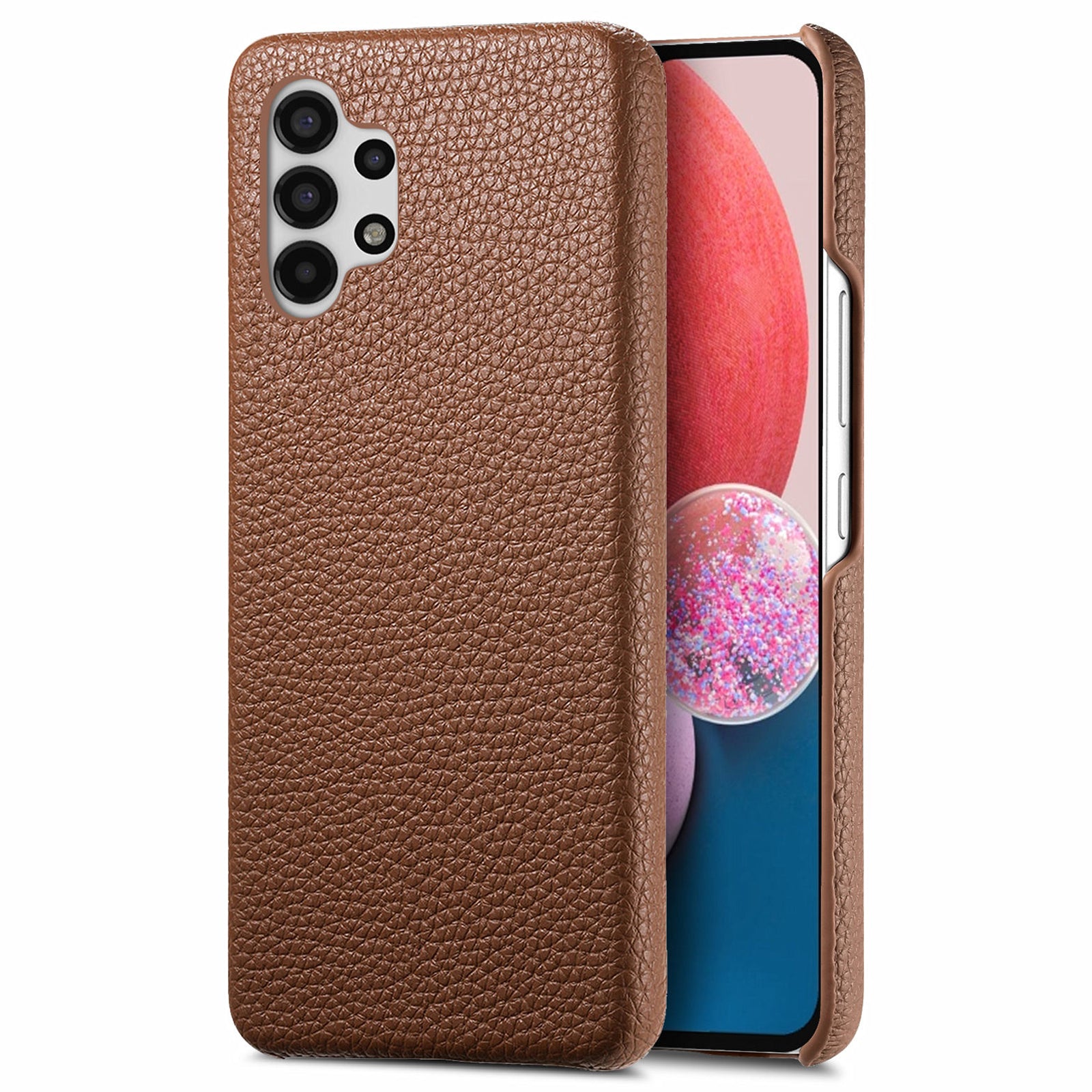 Y1 For Samsung Galaxy A13 4G Case Shockproof Litchi Texture Leather+PC Phone Cover