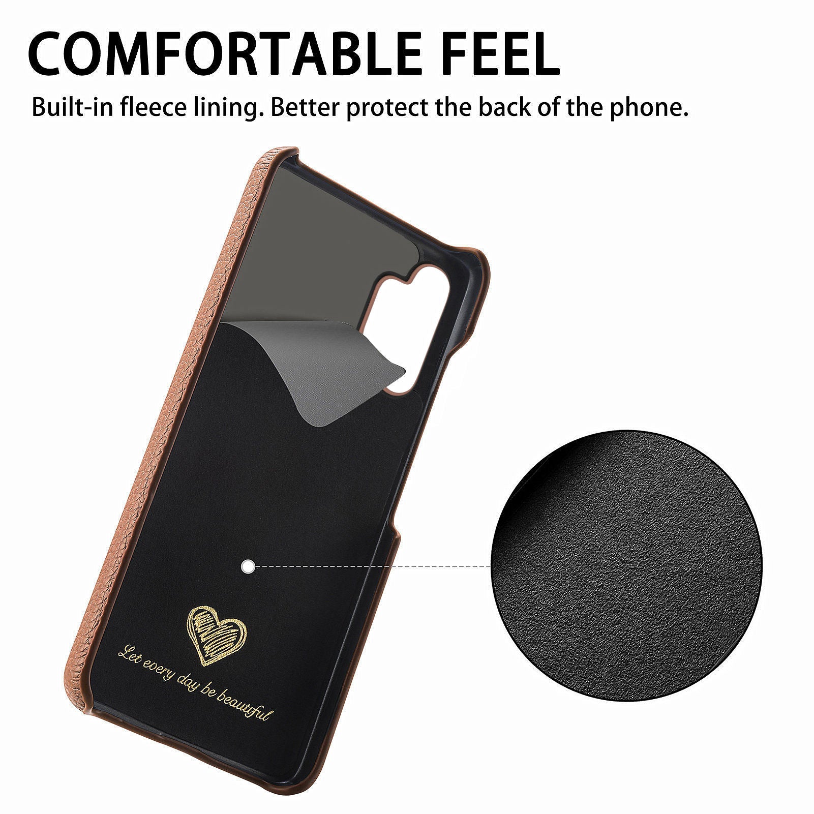 Y1 For Samsung Galaxy A13 4G Case Shockproof Litchi Texture Leather+PC Phone Cover