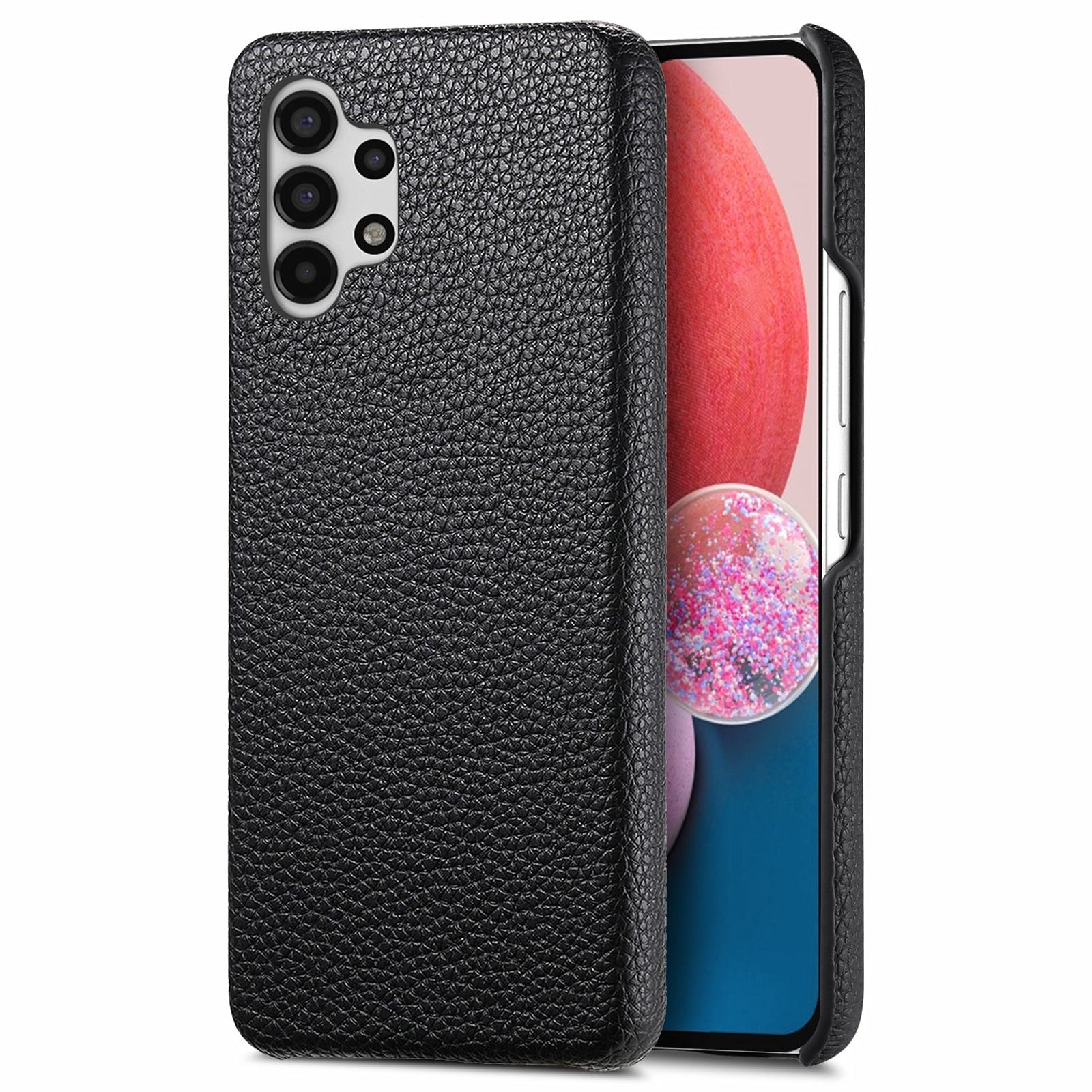 Y1 For Samsung Galaxy A13 4G Case Shockproof Litchi Texture Leather+PC Phone Cover