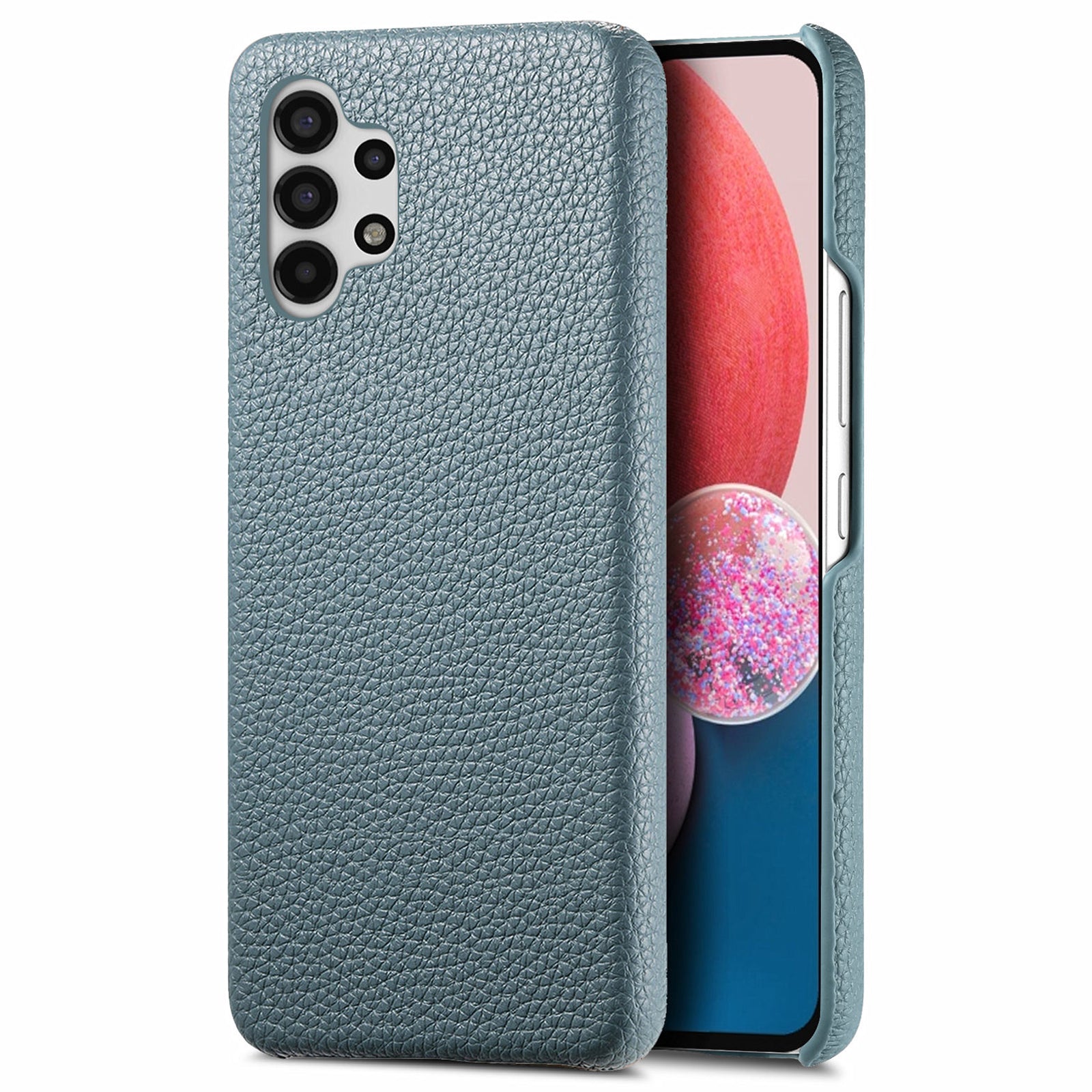 Y1 For Samsung Galaxy A13 4G Case Shockproof Litchi Texture Leather+PC Phone Cover