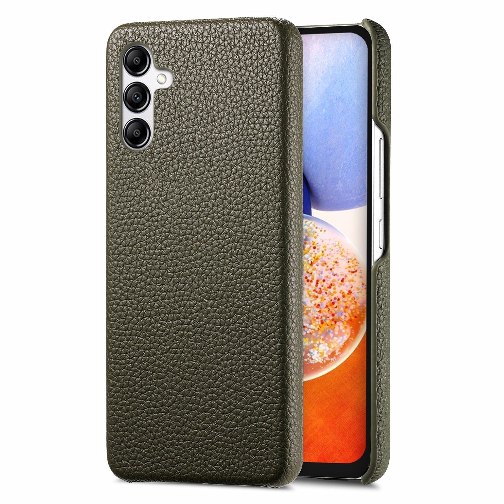 Y1 For Samsung Galaxy A14 5G / A14 4G Cover PU Leather Coated PC Phone Case with Litchi Texture