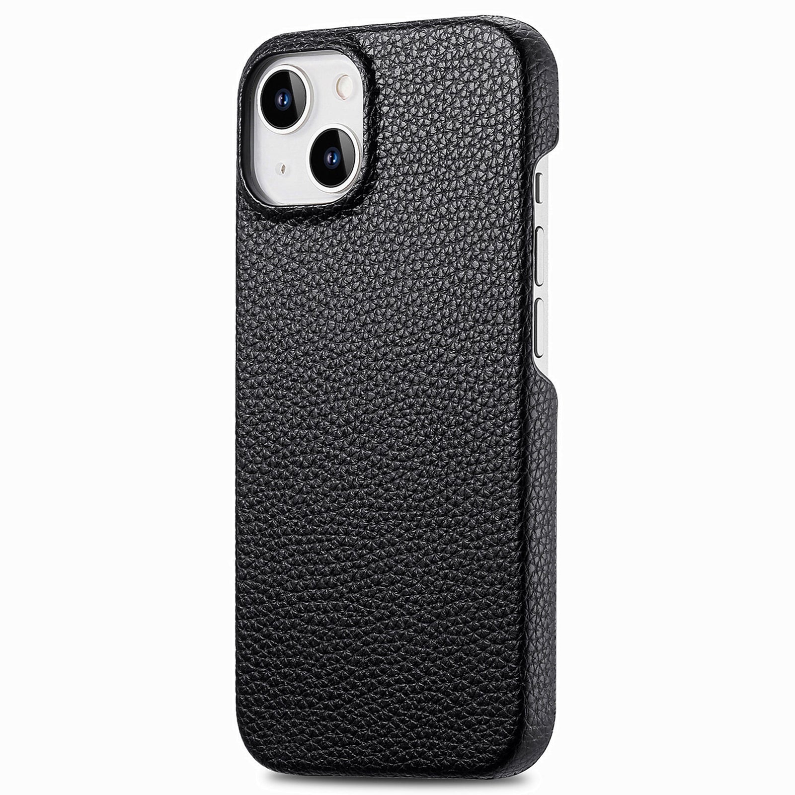 Y1 For iPhone 14 / 13 Case Litchi Texture PU Leather Coated PC Phone Cover