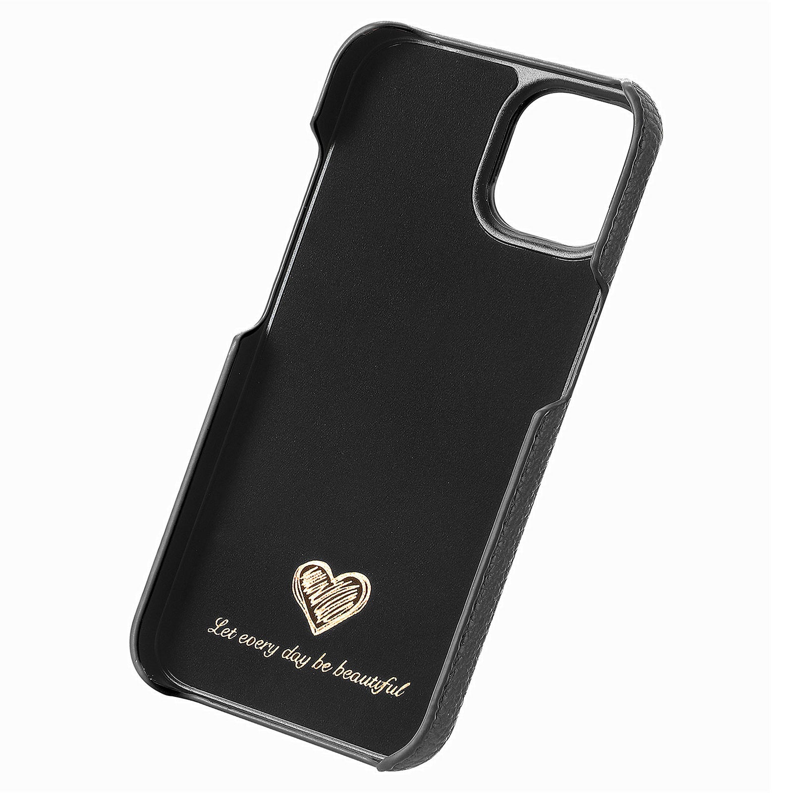 Y1 For iPhone 14 / 13 Case Litchi Texture PU Leather Coated PC Phone Cover