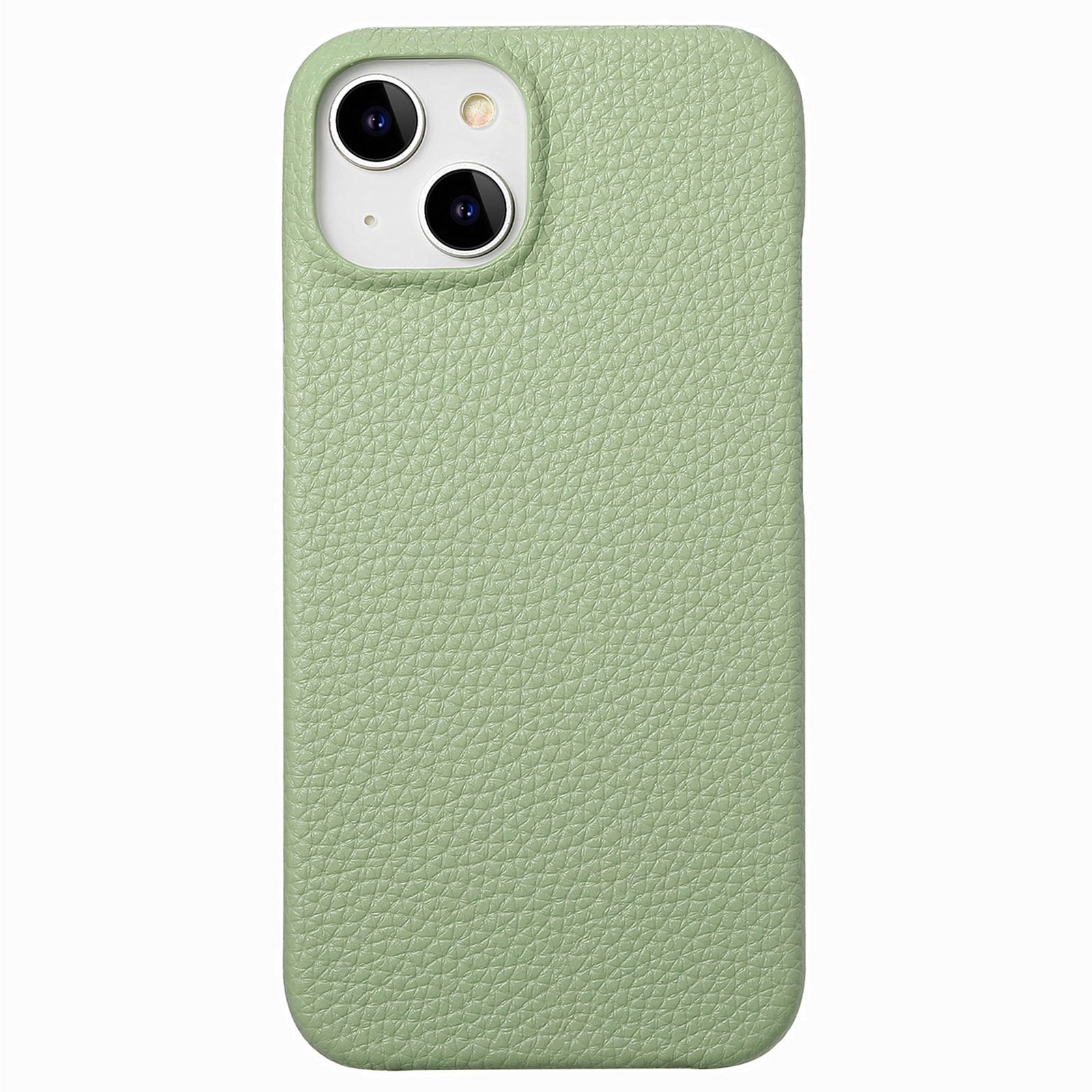 Y1 For iPhone 14 / 13 Case Litchi Texture PU Leather Coated PC Phone Cover