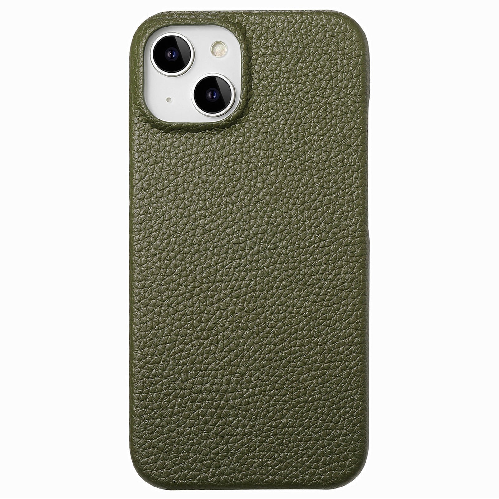 Y1 For iPhone 14 / 13 Case Litchi Texture PU Leather Coated PC Phone Cover