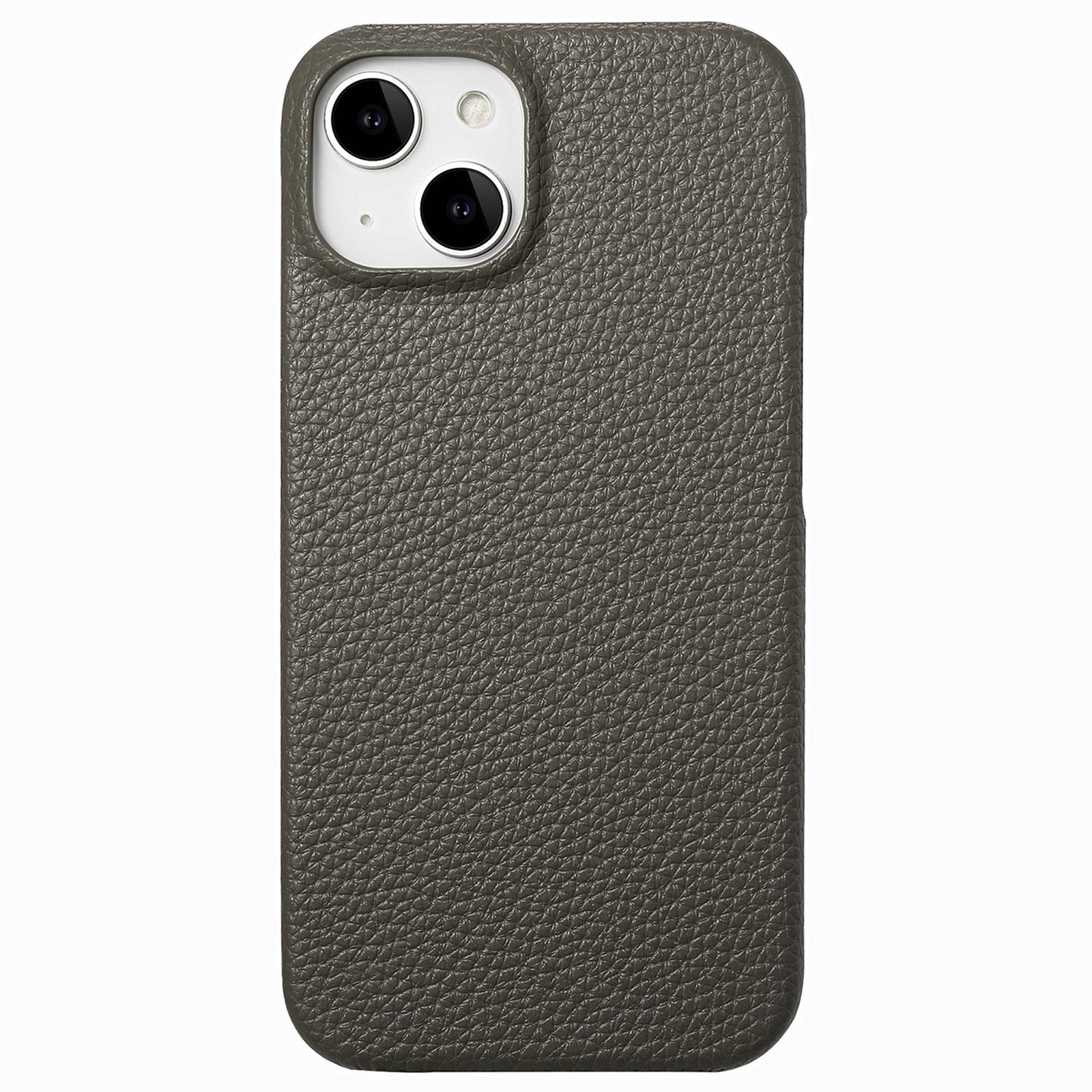 Y1 For iPhone 14 / 13 Case Litchi Texture PU Leather Coated PC Phone Cover