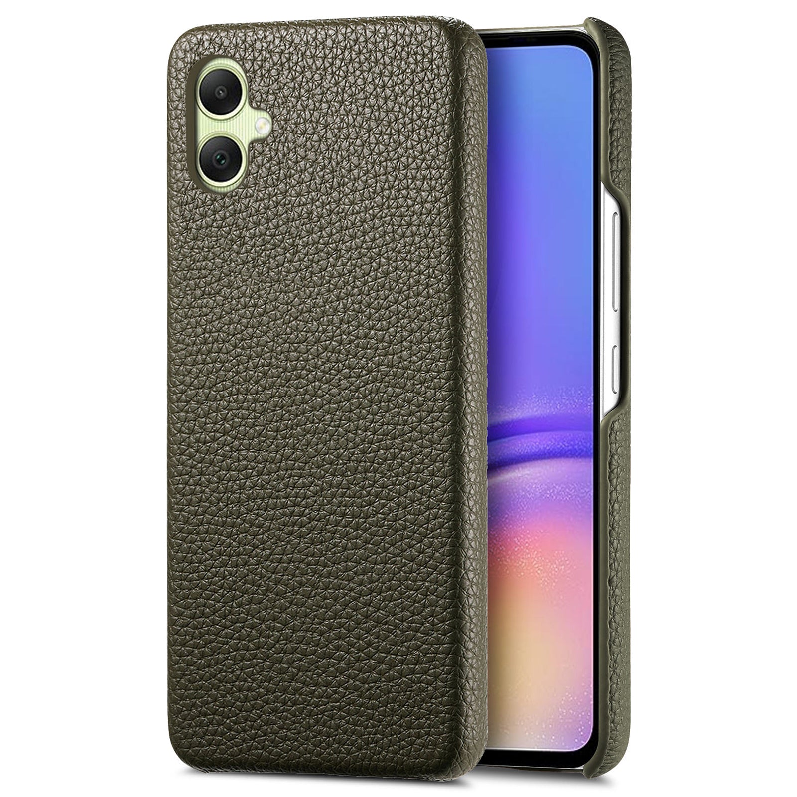 Y1 For Samsung Galaxy A05 4G Case Litchi Texture PU Leather+PC Anti-Scratch Cover