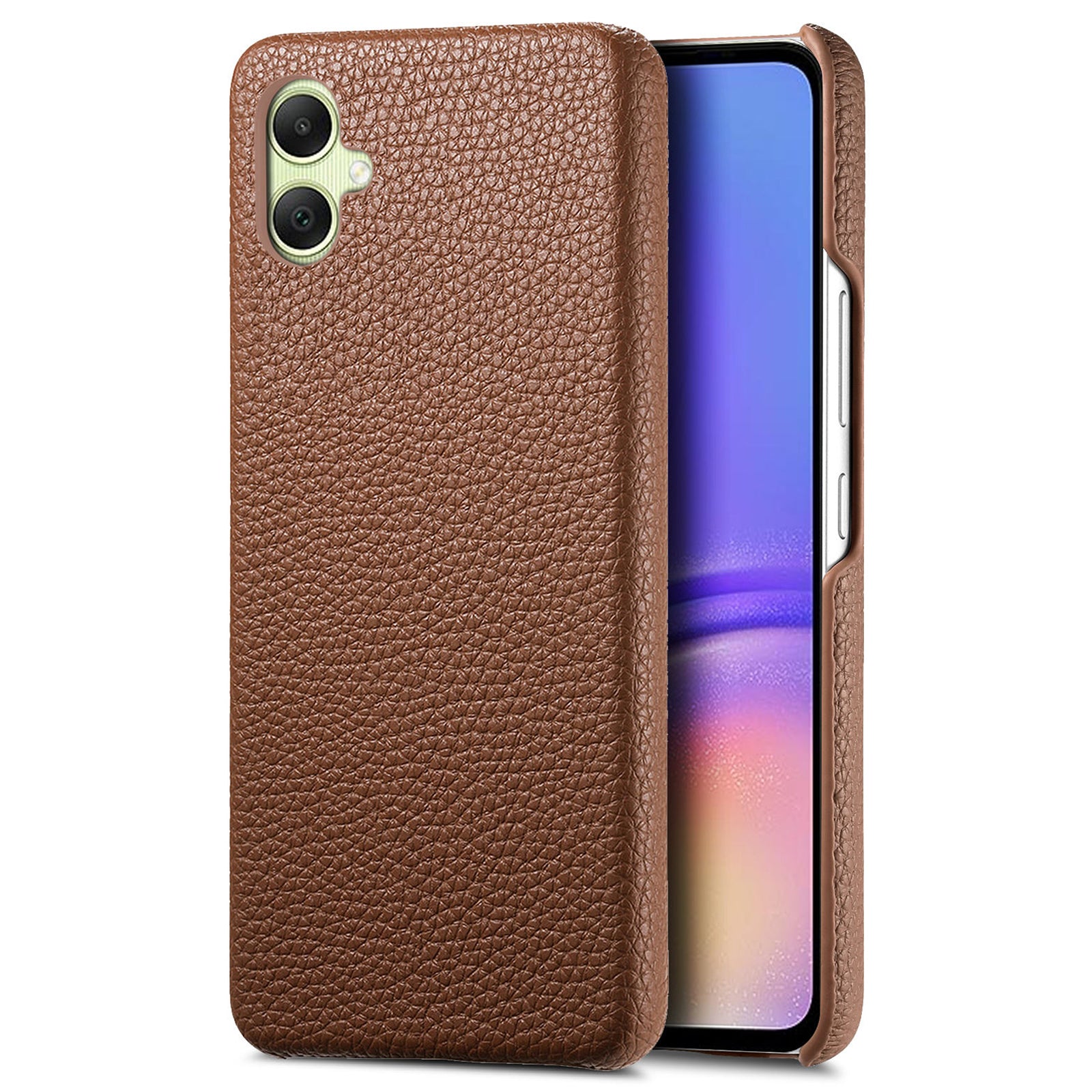 Y1 For Samsung Galaxy A05 4G Case Litchi Texture PU Leather+PC Anti-Scratch Cover