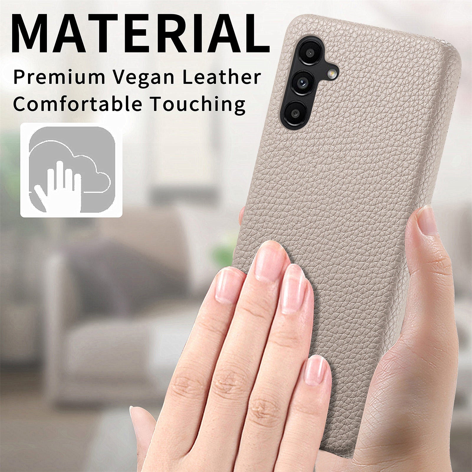 Y1 For Samsung Galaxy A13 5G / A04s 4G (164.7 x 76.7 x 9.1 mm) Case Litchi Texture Leather+PC Hard Phone Cover