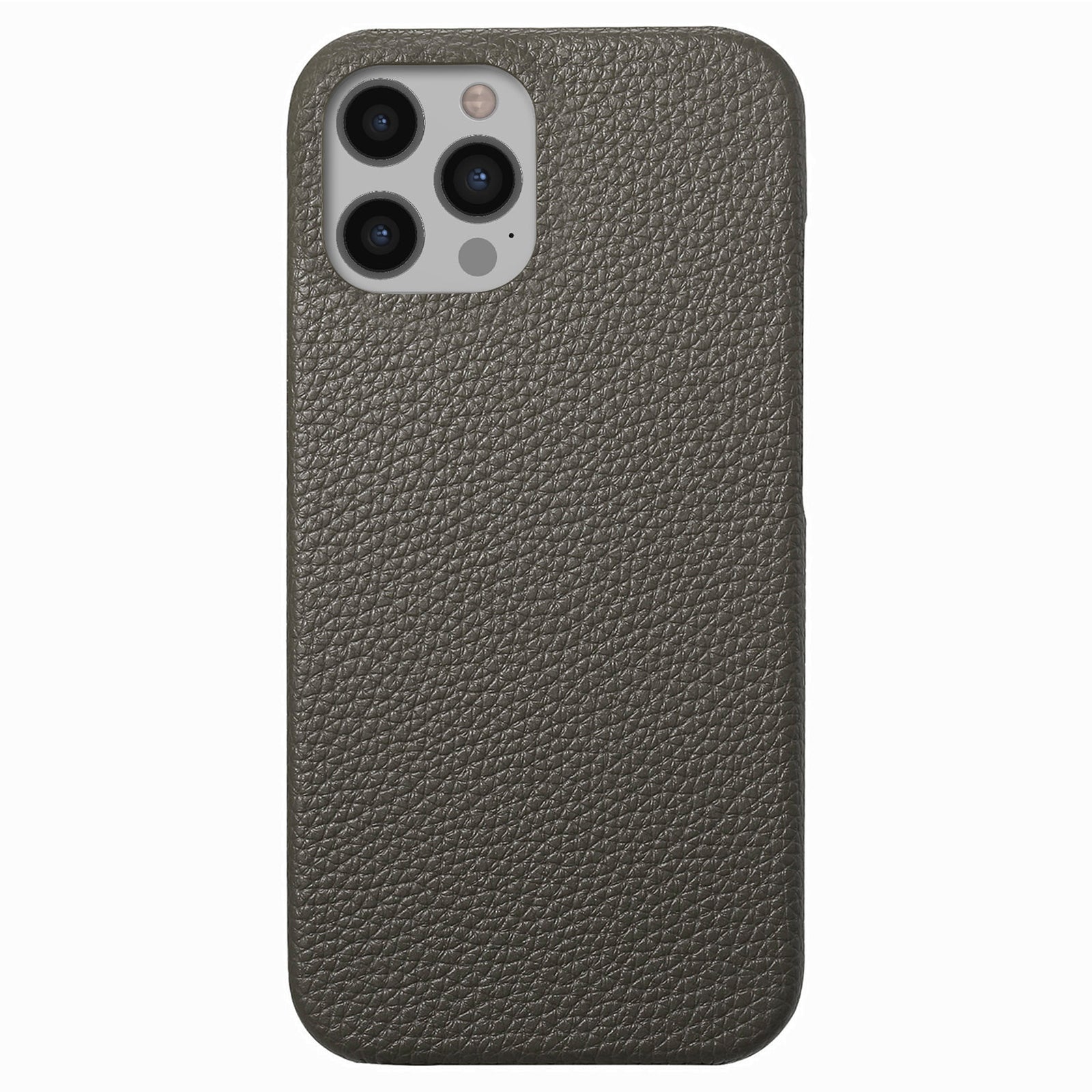 Y1 For iPhone 12 / 12 Pro Phone Case PU Leather Coated PC Back Cover Litchi Texture