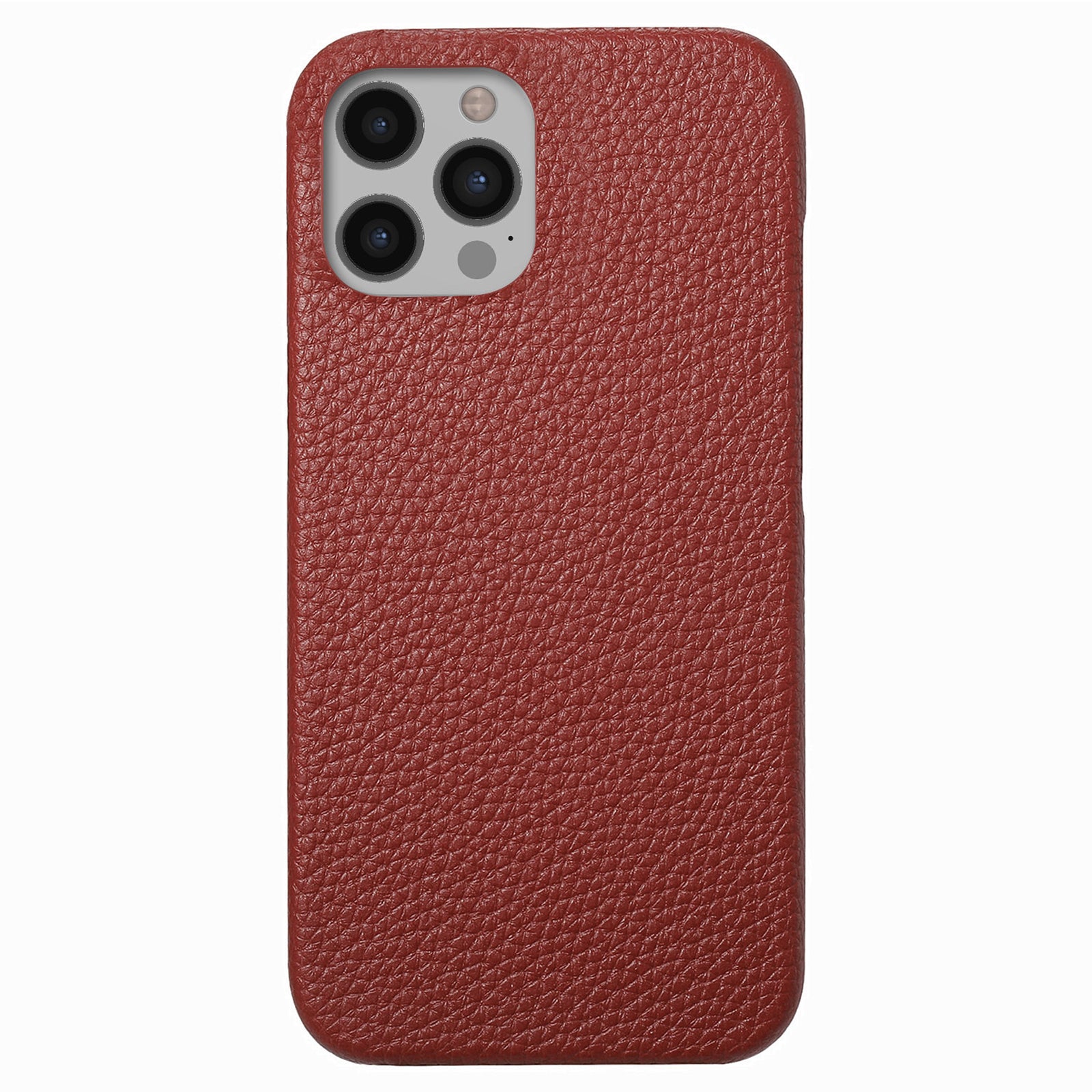 Y1 For iPhone 12 / 12 Pro Phone Case PU Leather Coated PC Back Cover Litchi Texture