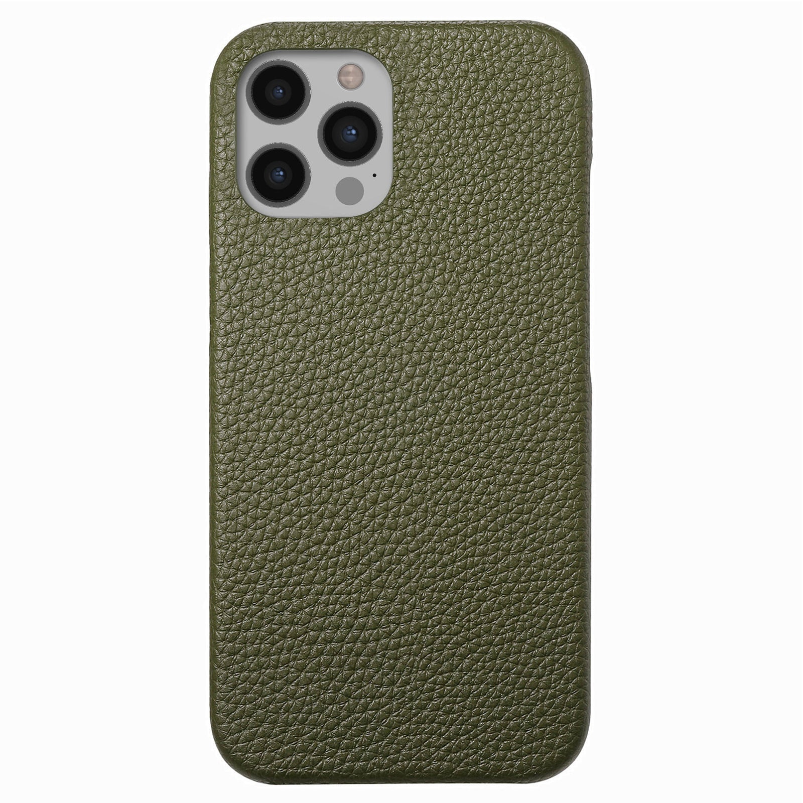Y1 For iPhone 12 / 12 Pro Phone Case PU Leather Coated PC Back Cover Litchi Texture
