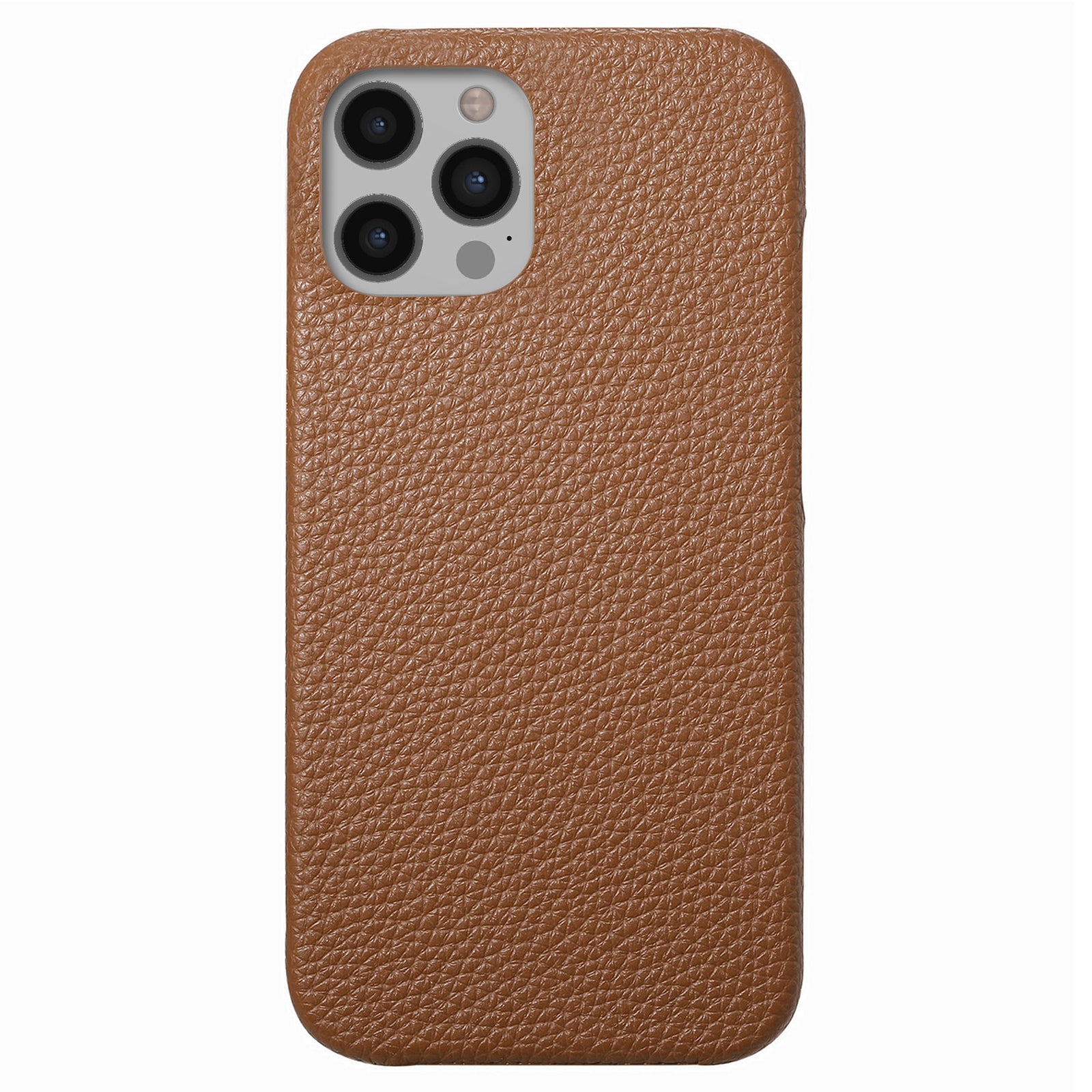 Y1 For iPhone 12 / 12 Pro Phone Case PU Leather Coated PC Back Cover Litchi Texture