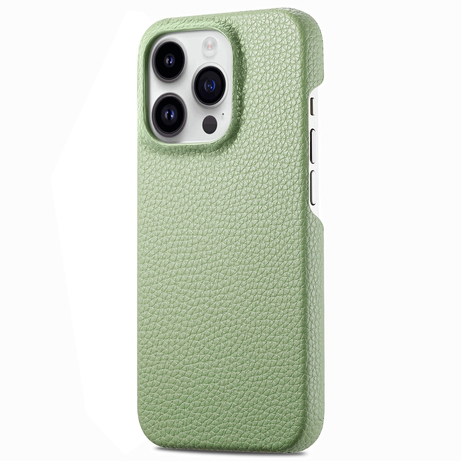 Y1 For iPhone 14 Pro Case Litchi Texture Leather+PC Anti-fingerprint Protective Shell