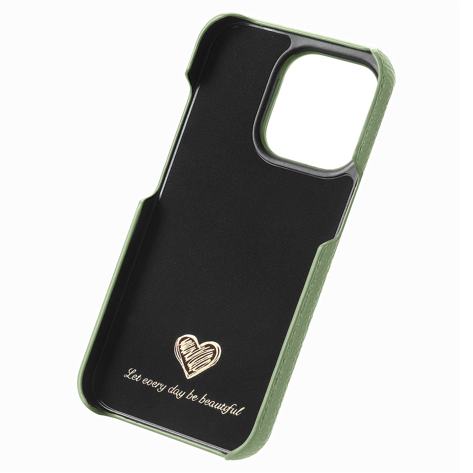Y1 For iPhone 14 Pro Case Litchi Texture Leather+PC Anti-fingerprint Protective Shell