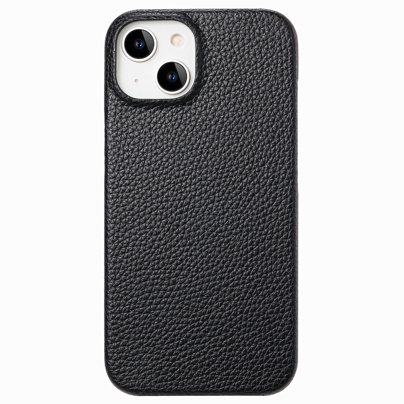 Y1 For iPhone 14 Plus Case Anti-scratch Litchi Texture PU Leather Coated PC Phone Cover