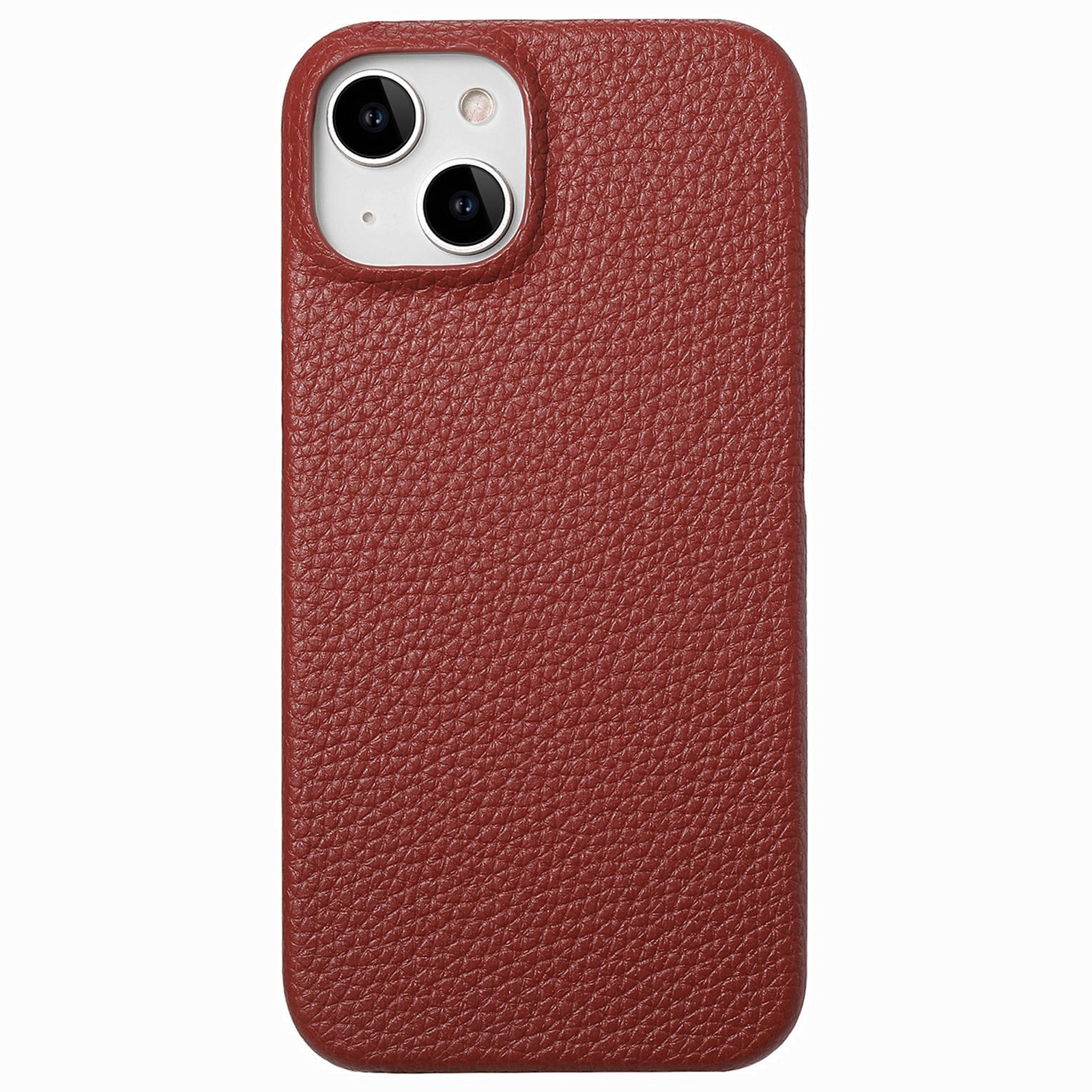 Y1 For iPhone 14 Plus Case Anti-scratch Litchi Texture PU Leather Coated PC Phone Cover