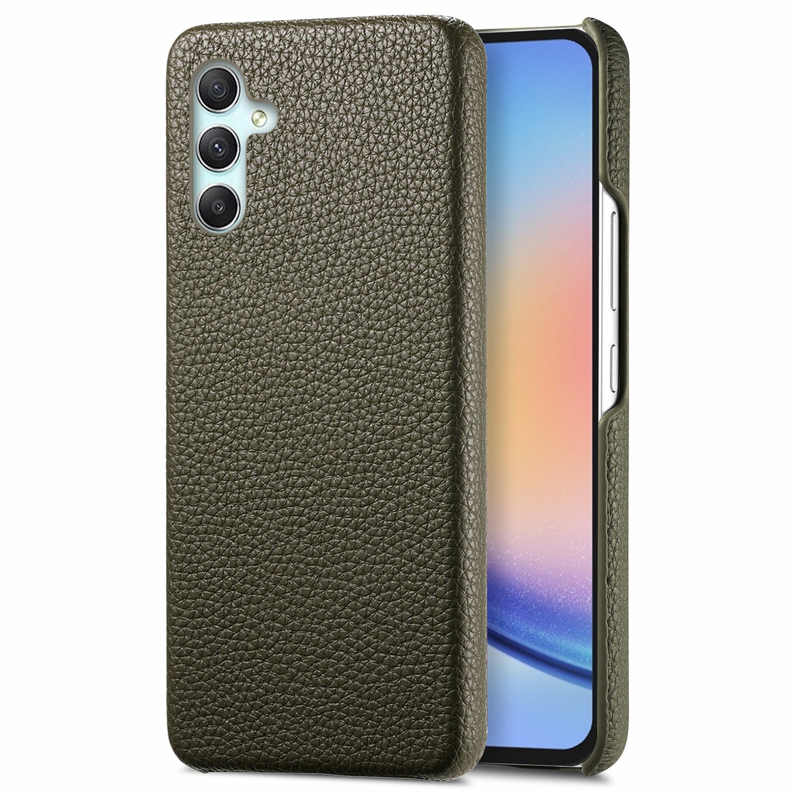 Y1 For Samsung Galaxy A34 5G Case Litchi Texture PU Leather Coating Phone Back Cover