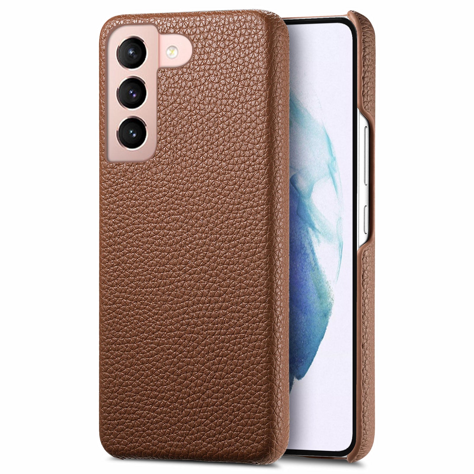 Y1 For Samsung Galaxy S21 4G / 5G Case PU Leather Coated PC Protective Phone Cover