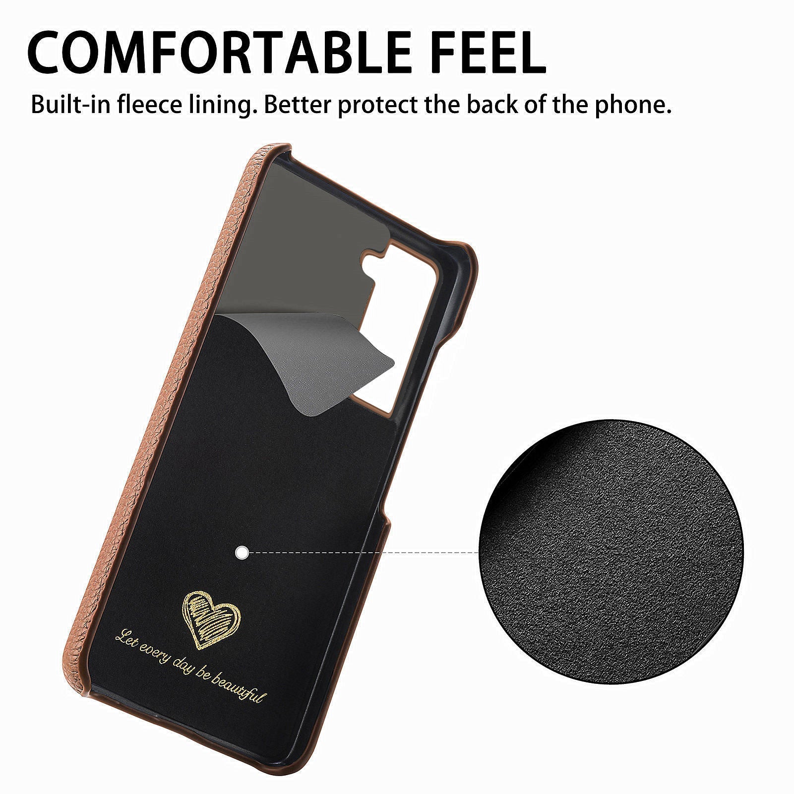 Y1 For Samsung Galaxy S21 4G / 5G Case PU Leather Coated PC Protective Phone Cover