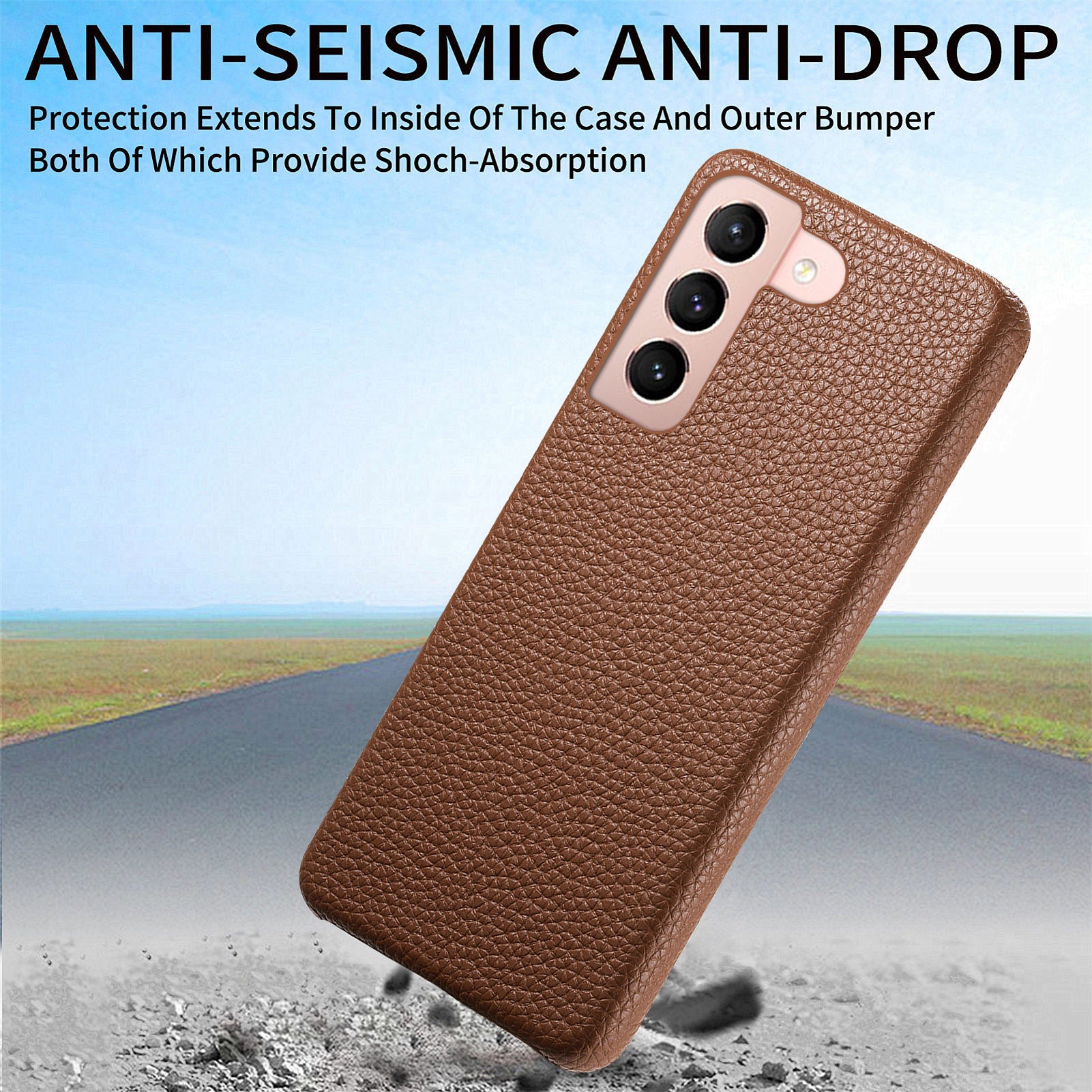 Y1 For Samsung Galaxy S21 4G / 5G Case PU Leather Coated PC Protective Phone Cover