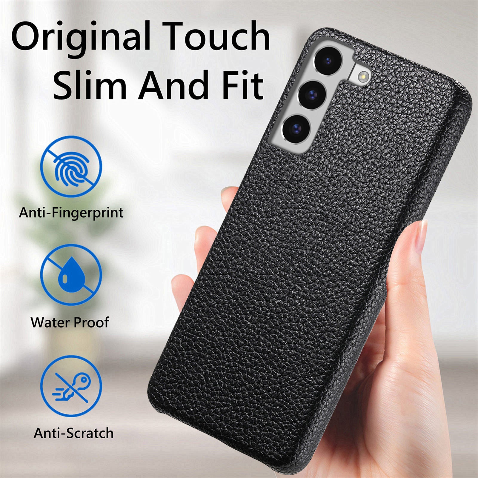 Y1 For Samsung Galaxy S22+ 5G Case Shockproof PU+PC Protective Back Shell