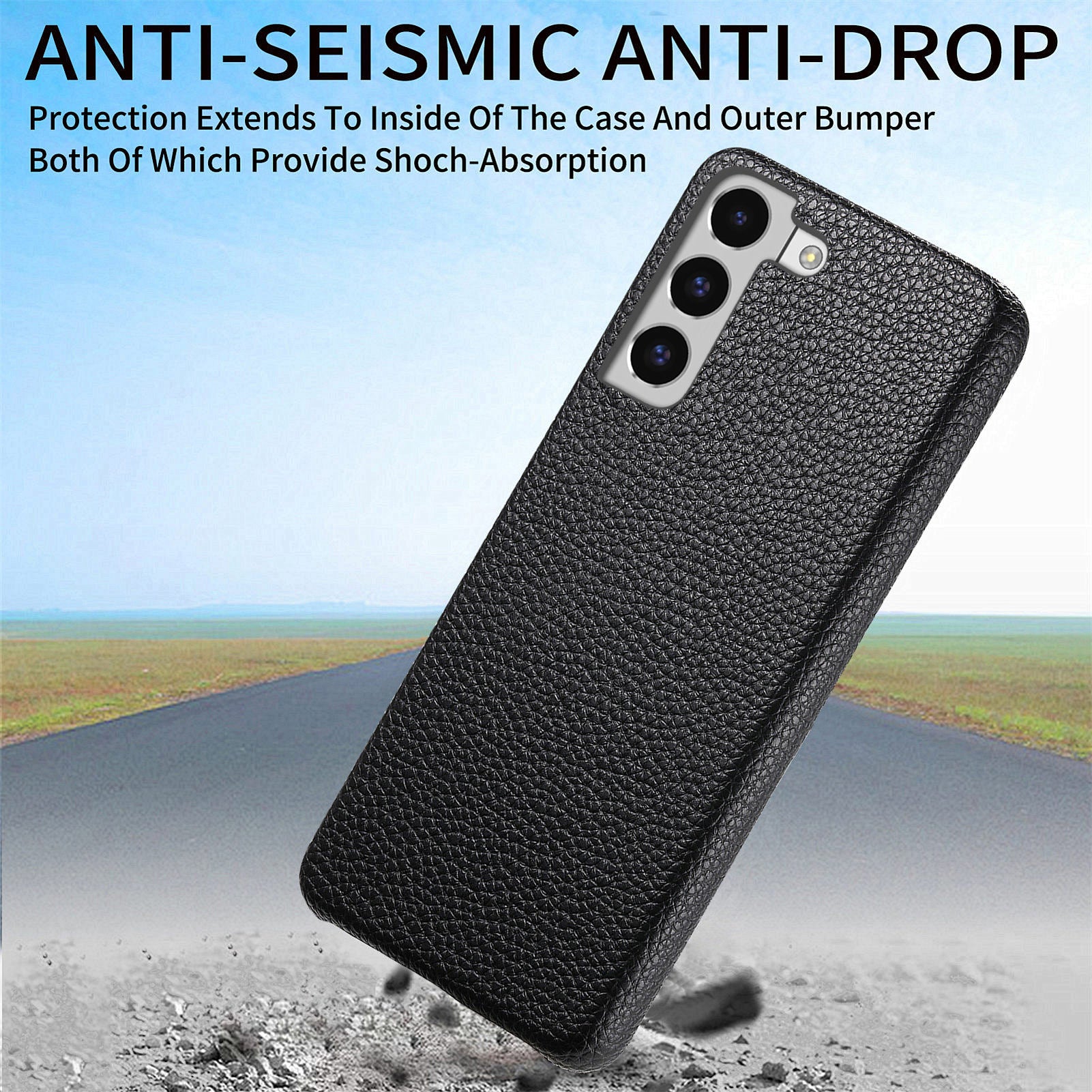 Y1 For Samsung Galaxy S22+ 5G Case Shockproof PU+PC Protective Back Shell